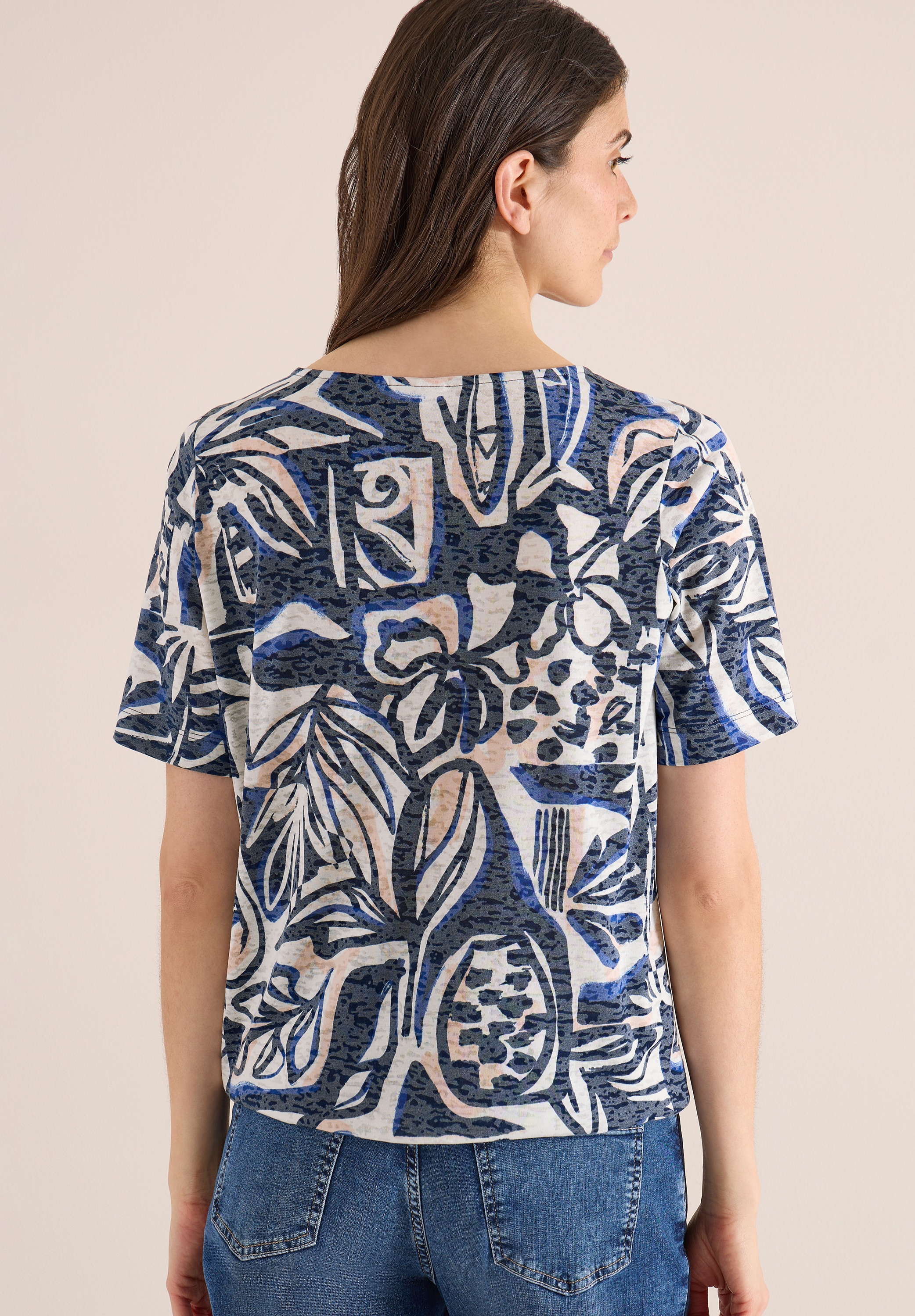 Cecil T-Shirt mit All-Over Print