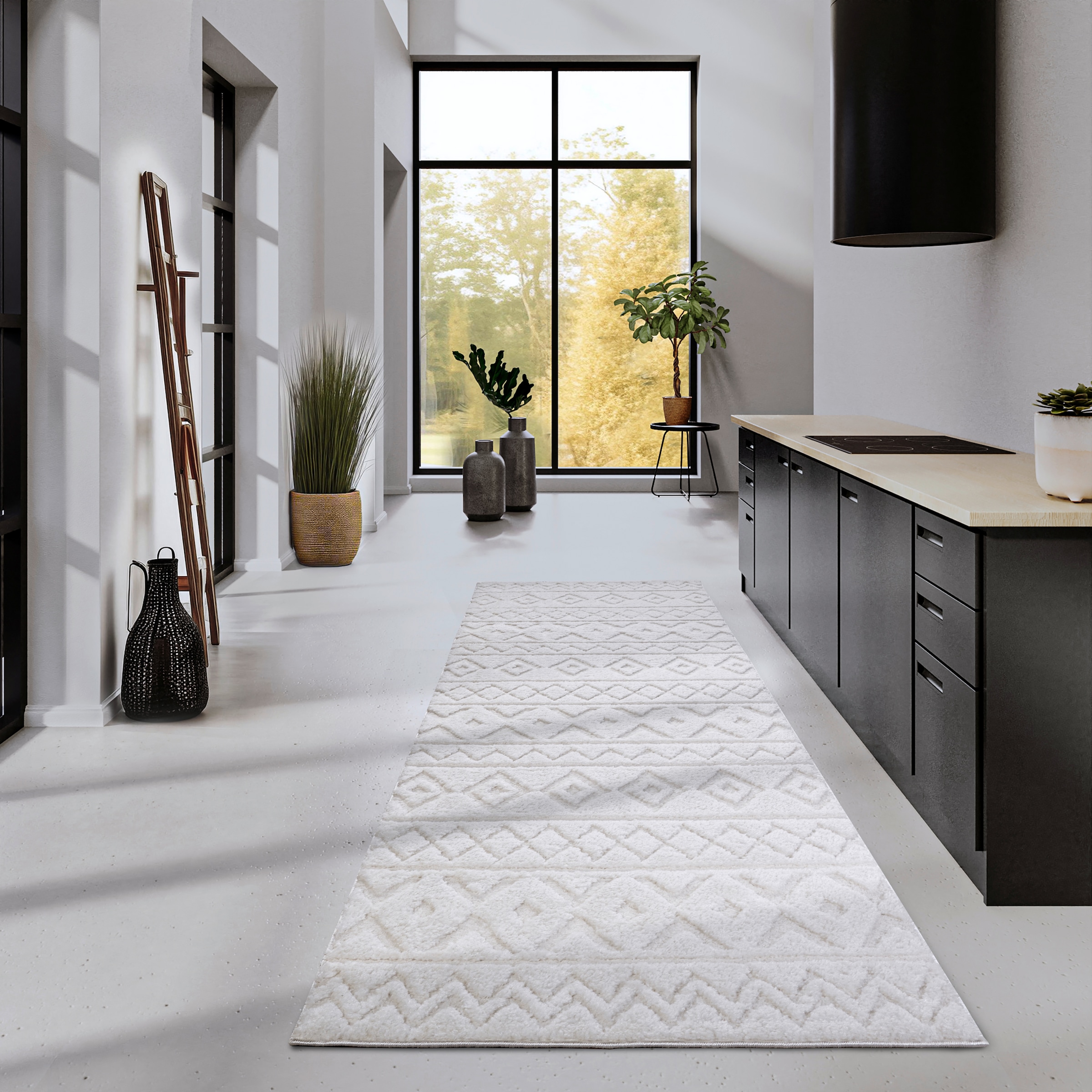 ELLE DECORATION Designteppich »Itinerance«, rechteckig, 18 mm Höhe, Hochflor, Shaggy, Läufer, weich, Langflor, modern, Hoch Tief Effekt