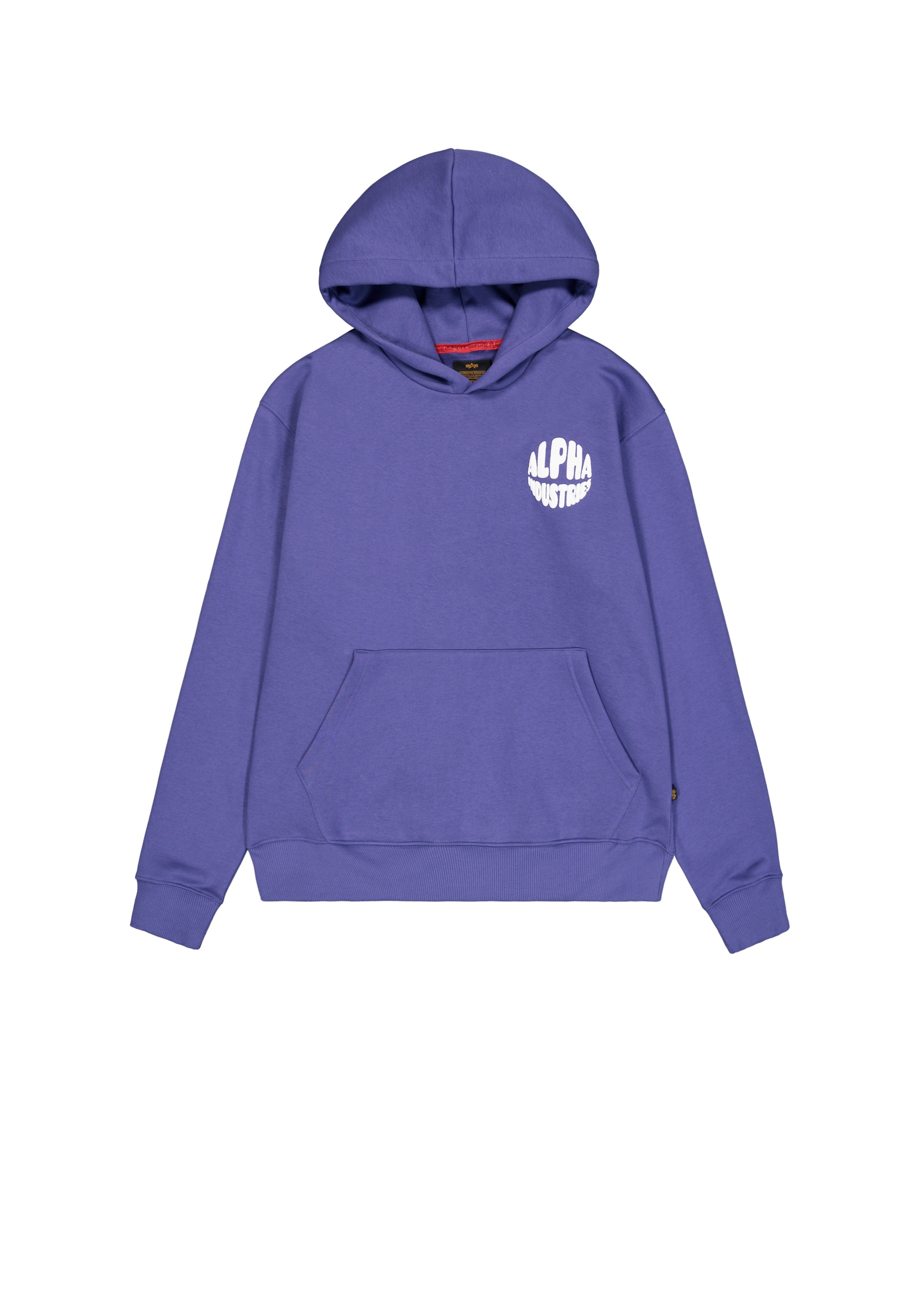 Alpha Industries Herren Hoodie »Logo Hoodie Backprint« in lila, Größe XS