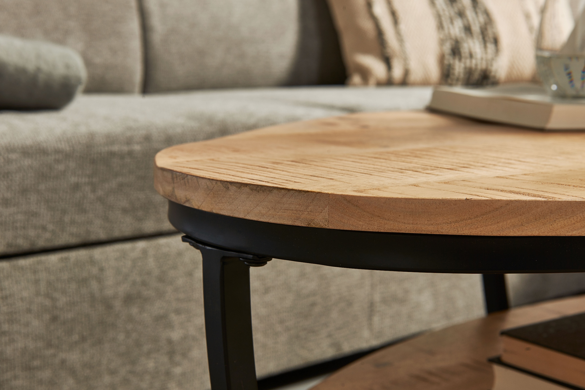 Stolkom Couchtisch »Jambi 2 B/H/T 110x44x60 cm« 1 Stk. tlg. Mangoholz, Oberfläche uneben