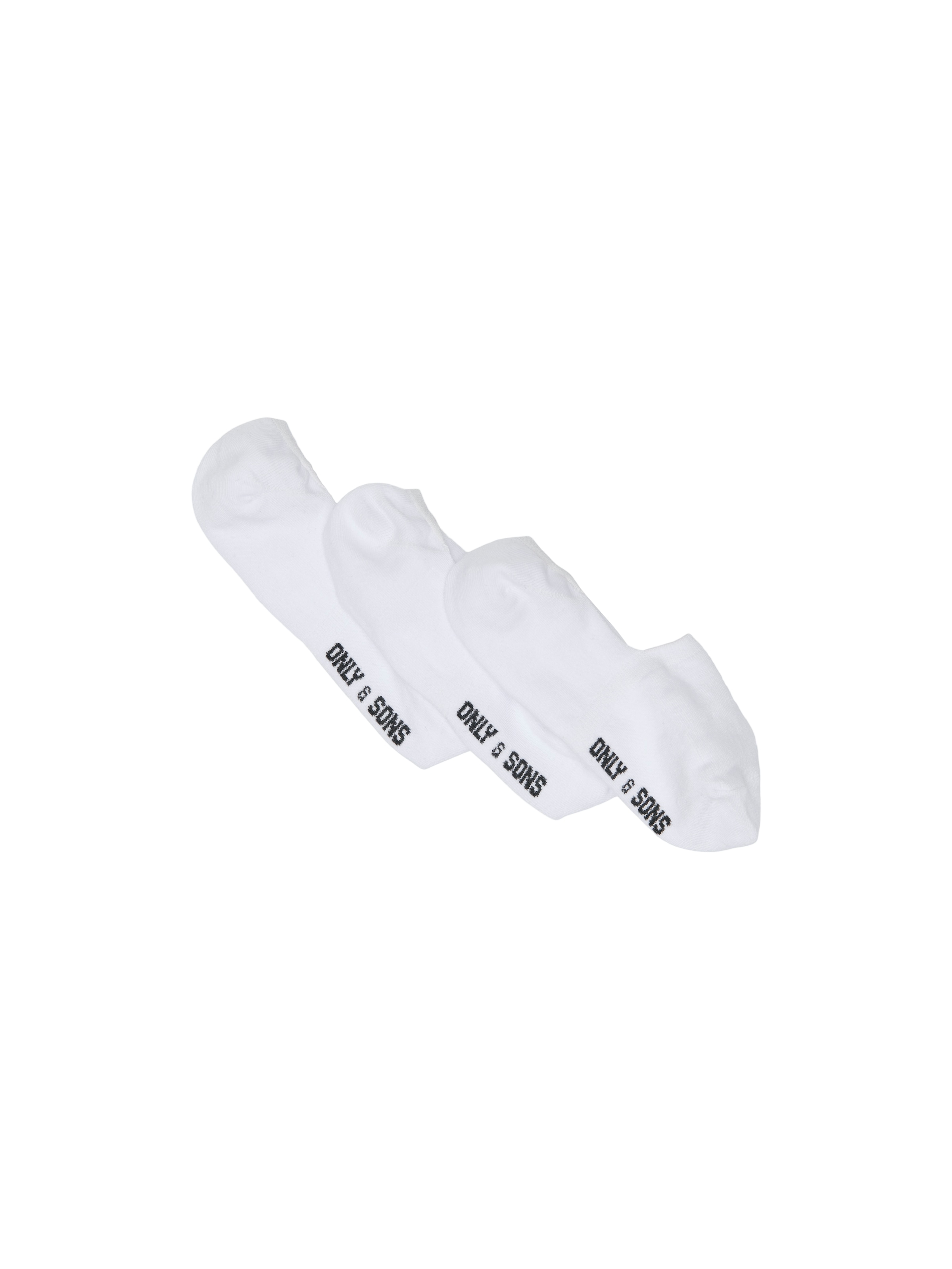 ONLY & SONS Füßlinge »ONSBASIC INVISIBLE SOCK 3 PACK NOOS« Packung, 3 Paar tlg. Baumwollmischung, Einheitsgröße