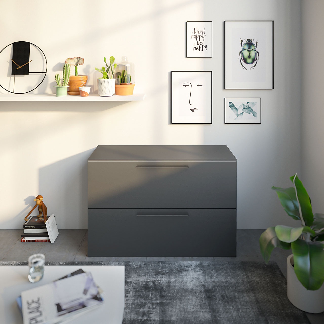 GALLERY M Lowboard »Arrive 7318«, Breite 120,3 cm, mit 2 Auszügen, Höhe 80 cm
