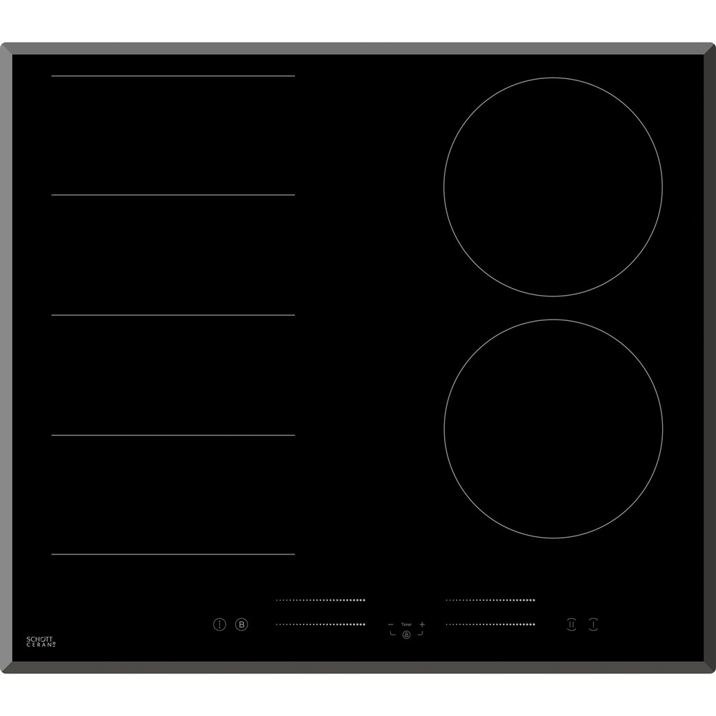 Hanseatic Flex-Induktions-Kochfeld von SCHOTT CERAN®, MC-IF724H1B3C