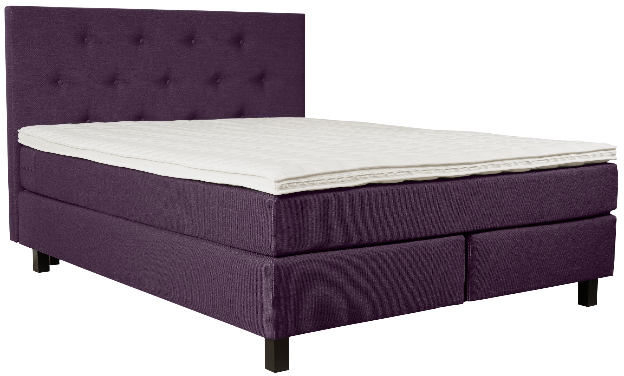 Home affaire Boxspringbett »Alenika« mit LED - Beleuchtung, mit Taschen-Federkernmatratze
