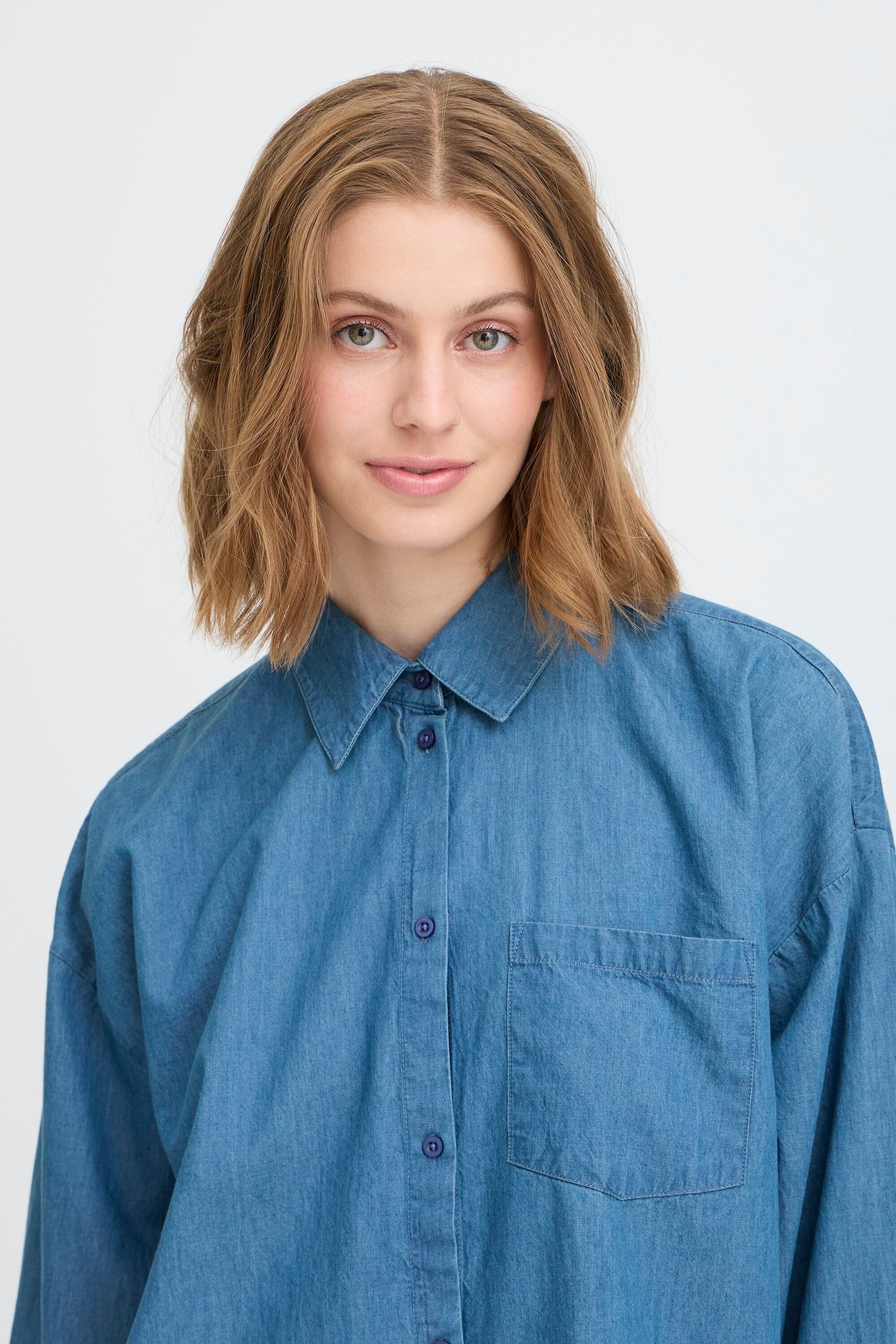 Ichi Hemdbluse »Langarm-Hemd IHBALLO«