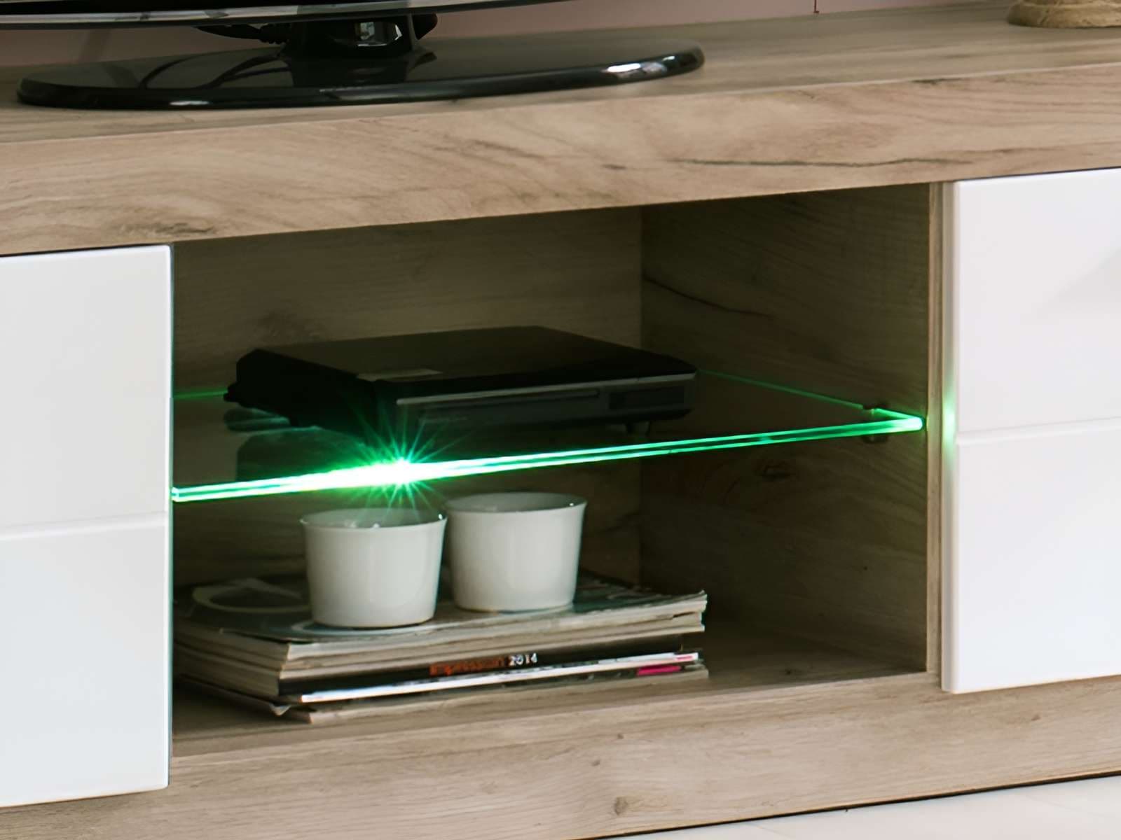 Home affaire LED Glaskantenbeleuchtung »Ra 2 LED Schrankinnenraumbeleuchtung, Unterbauleuchte, Dekolicht« LED-Board Kaltweiß LED fest integriert, Kaltweiß, LED Licht, Mit Fußschalter, Netzteil