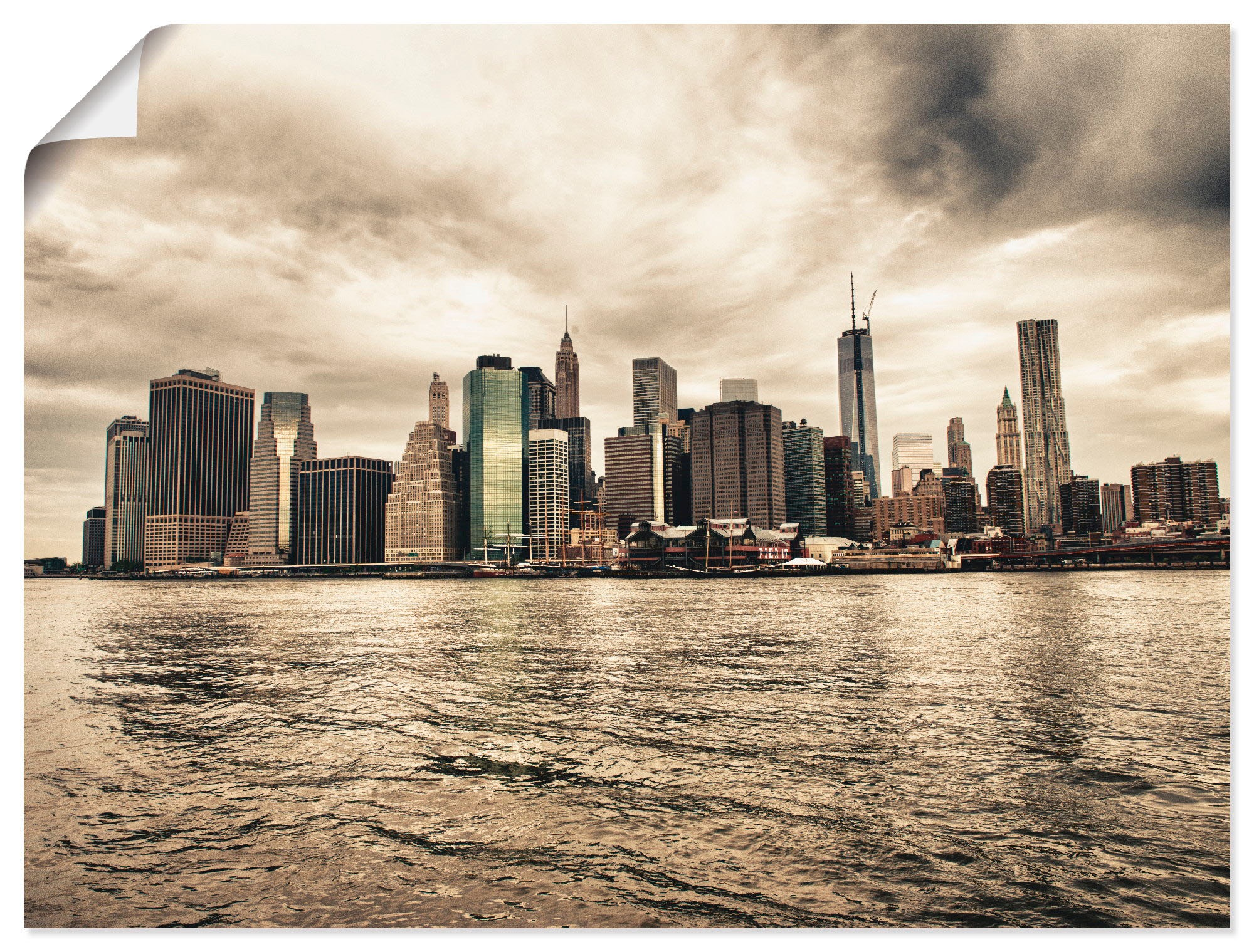 Artland Wandbild »Lower Manhattan Skyline«, Amerika, (1 St.), als Leinwandbild, Poster in verschied. Größen