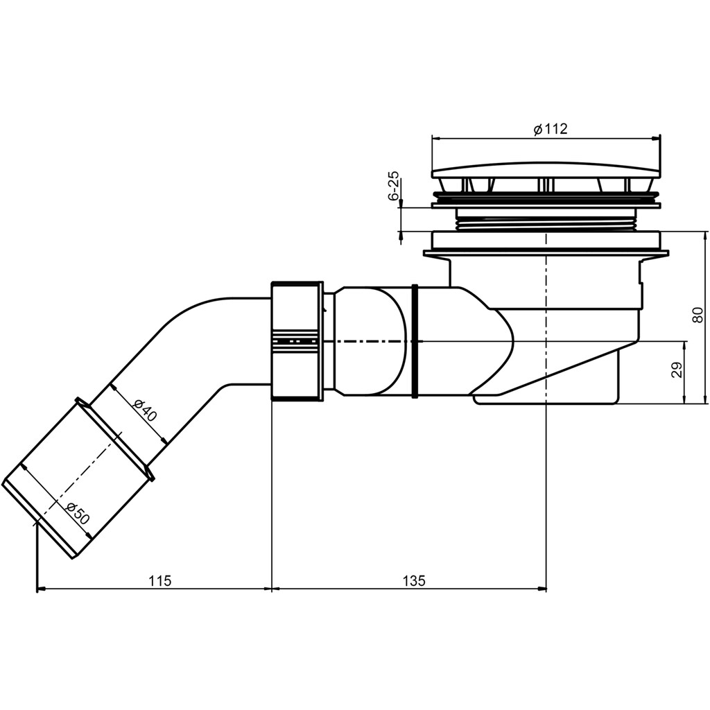 OTTOFOND Duschwanne, (Set), 100x90x3 cm, mit Fußgestell, Ablaufgarnitur und Fugendichtband