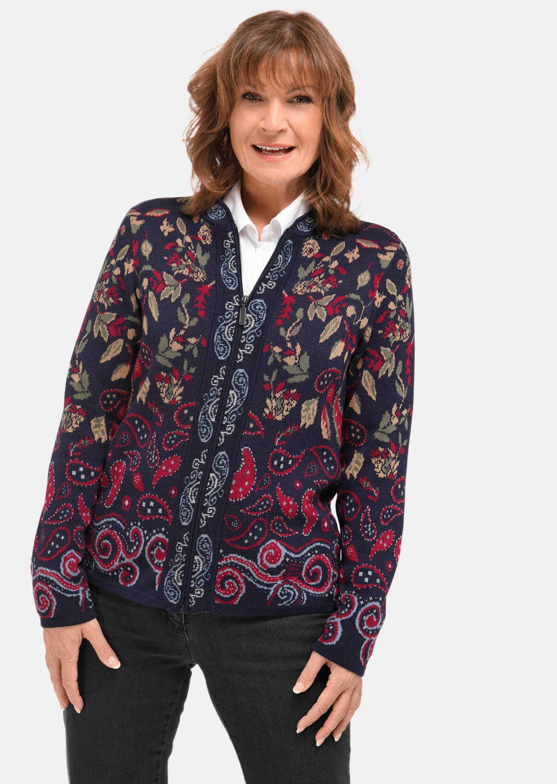 GOLDNER Strickjacke »Strickjacke mit aufwändiger Strickstruktur«