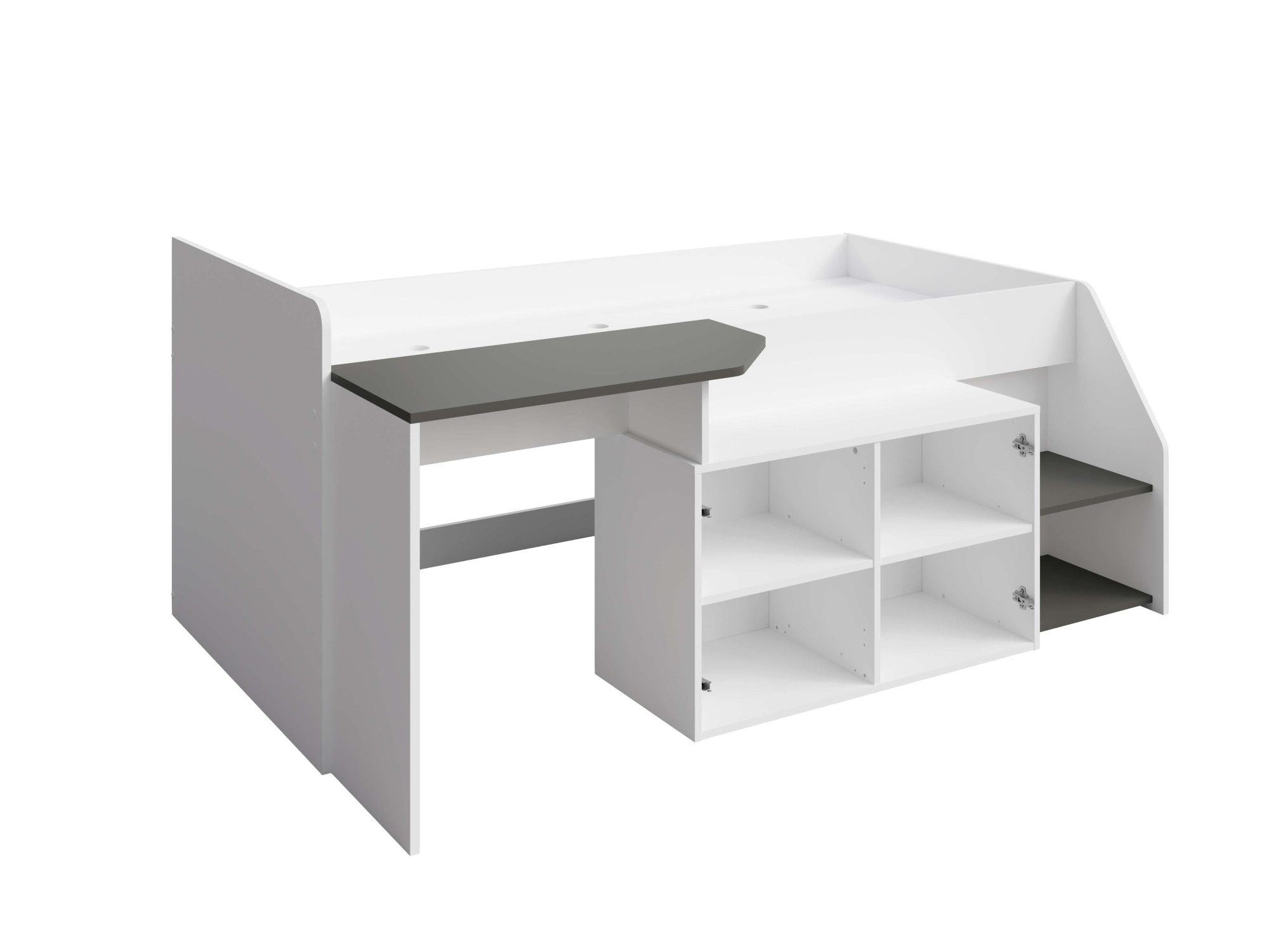 INOSIGN Jugendbett »Jugendzimmer-Set Durango - 3 in 1: Bett, Schreibtisch, Kommode«, Bett mit Schreibtisch und Kommode, BxTxH 204x135x90 cm