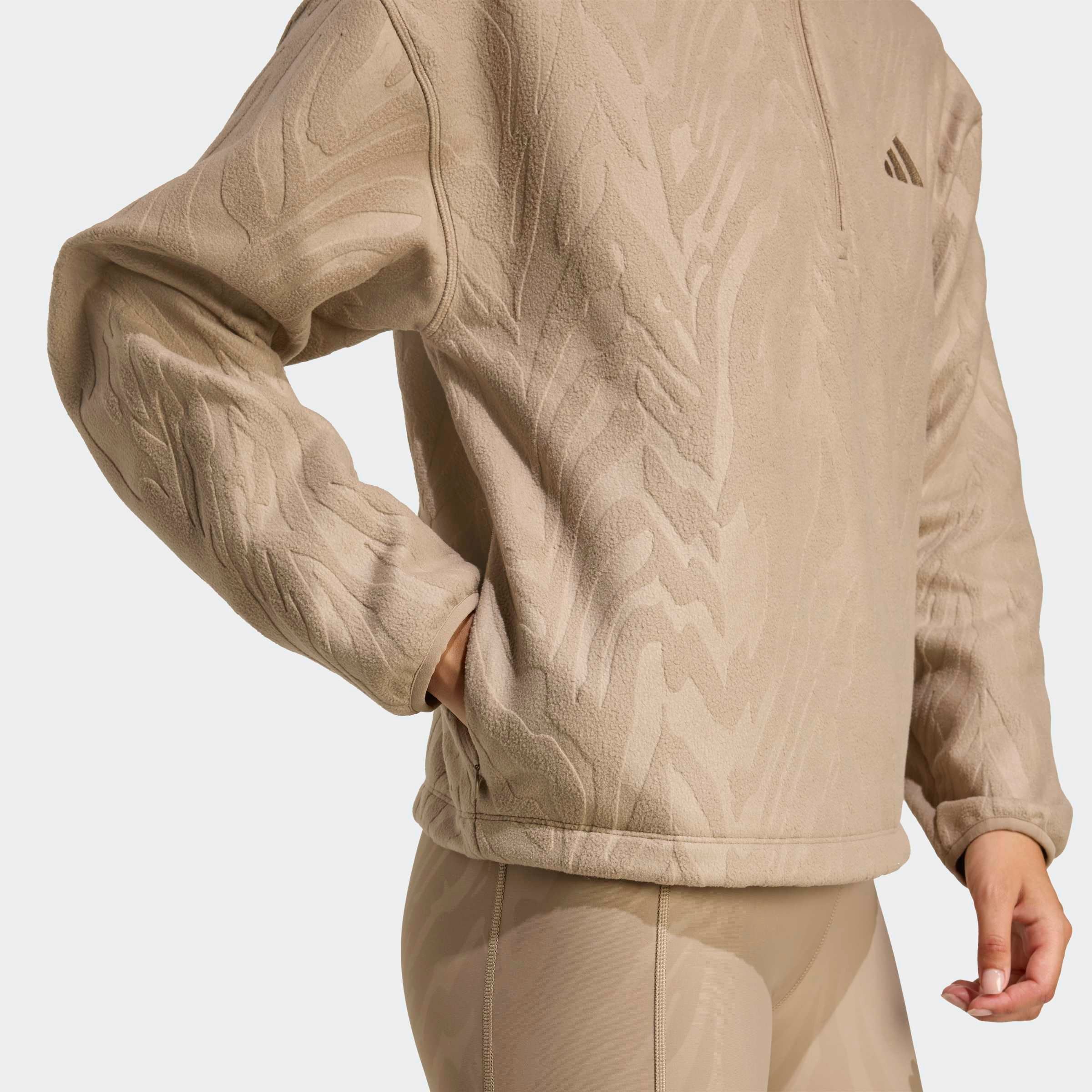adidas Performance Rollkragenpullover »AOP POLARFLEECE« 1 Stk. mit Rollkragen, etwas kürzerer Schnitt, sportlicher Stil