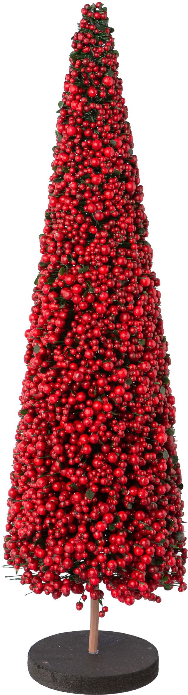 Creativ deco Dekobaum »Weihnachtsdeko«, (1 St.), auf hochwertiger Holzbase,  mit Perlen verziert, Höhe 50 cm kaufen online bei OTTO