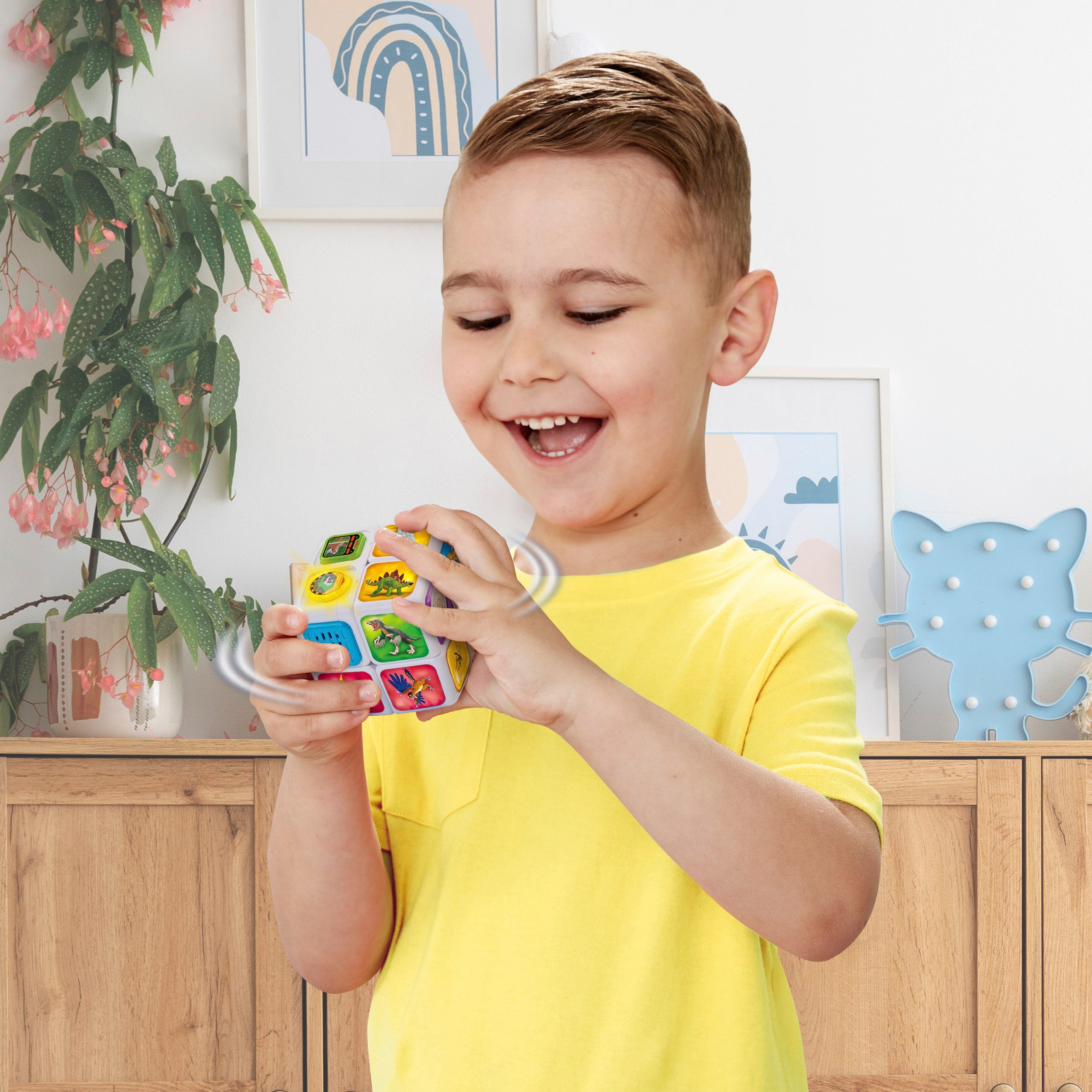 Vtech® Lernspielzeug »Twist & Learn, Dino-Würfel«, mit Licht- und Soundeffekt