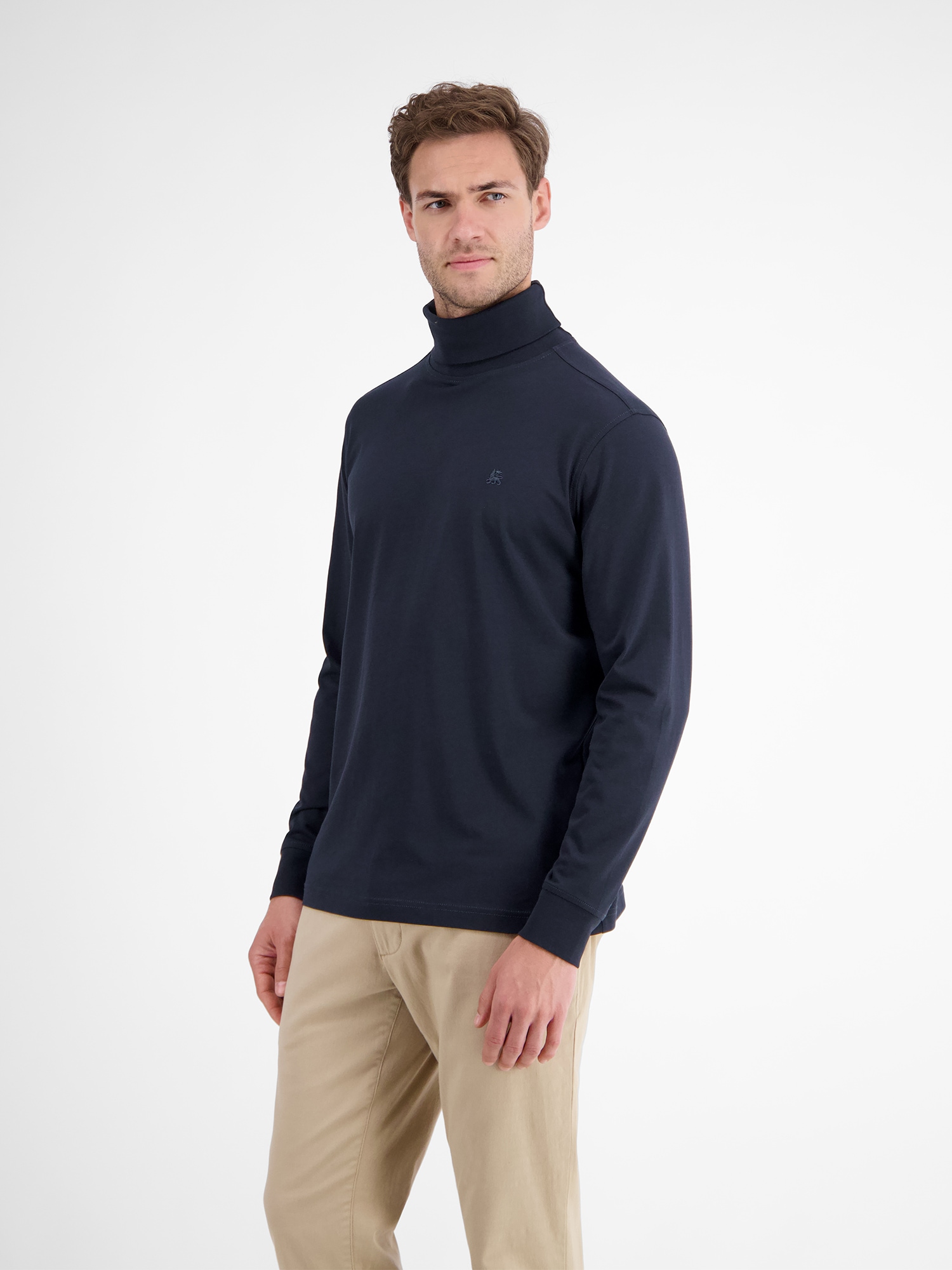 LERROS Sweatshirt »LERROS Rollkragenshirt aus weicher Baumwolle«