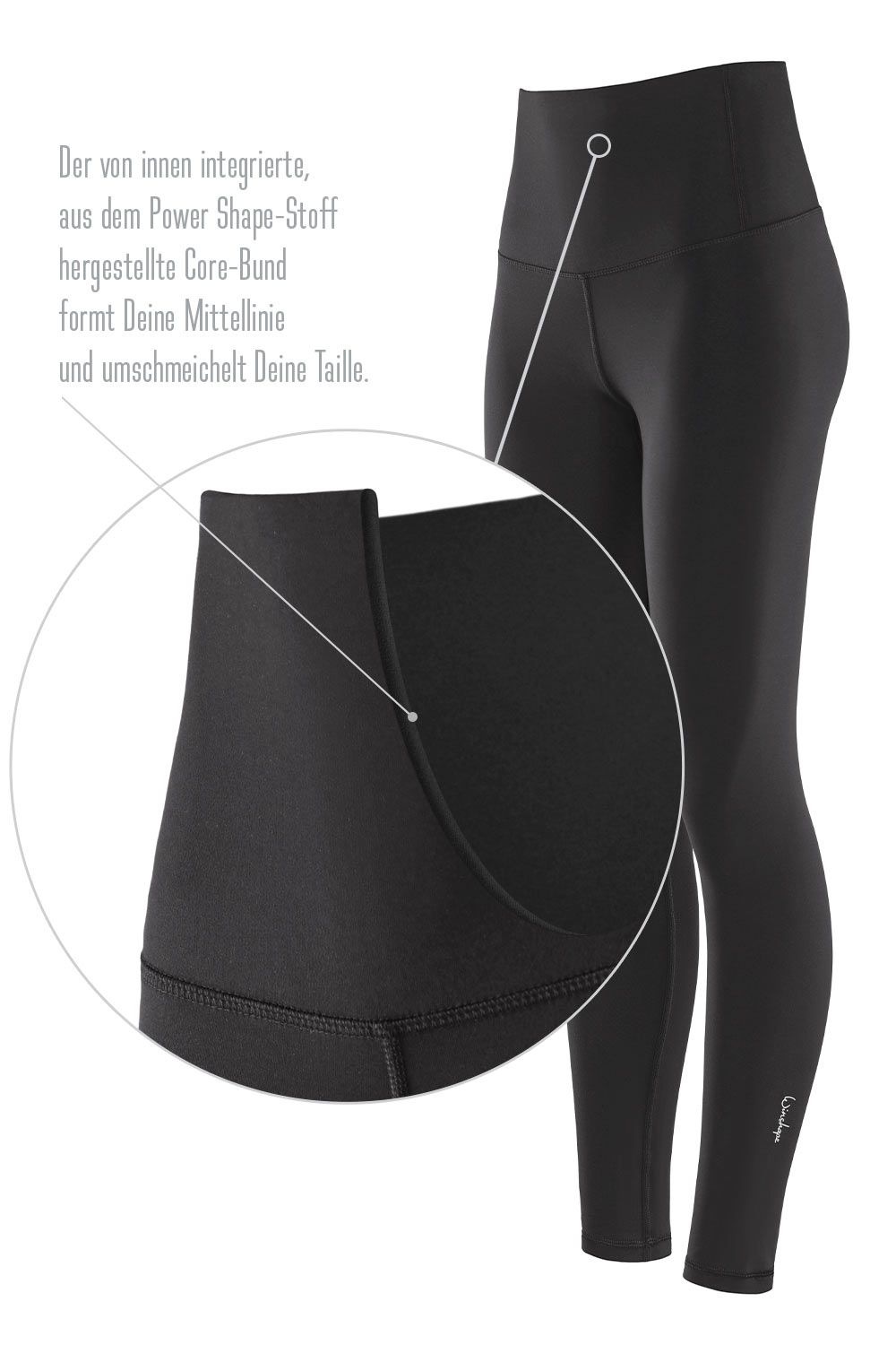 Winshape Leggings »Functional Comfort HWL117C«, mit V-Shape Applikation und Core-Bund