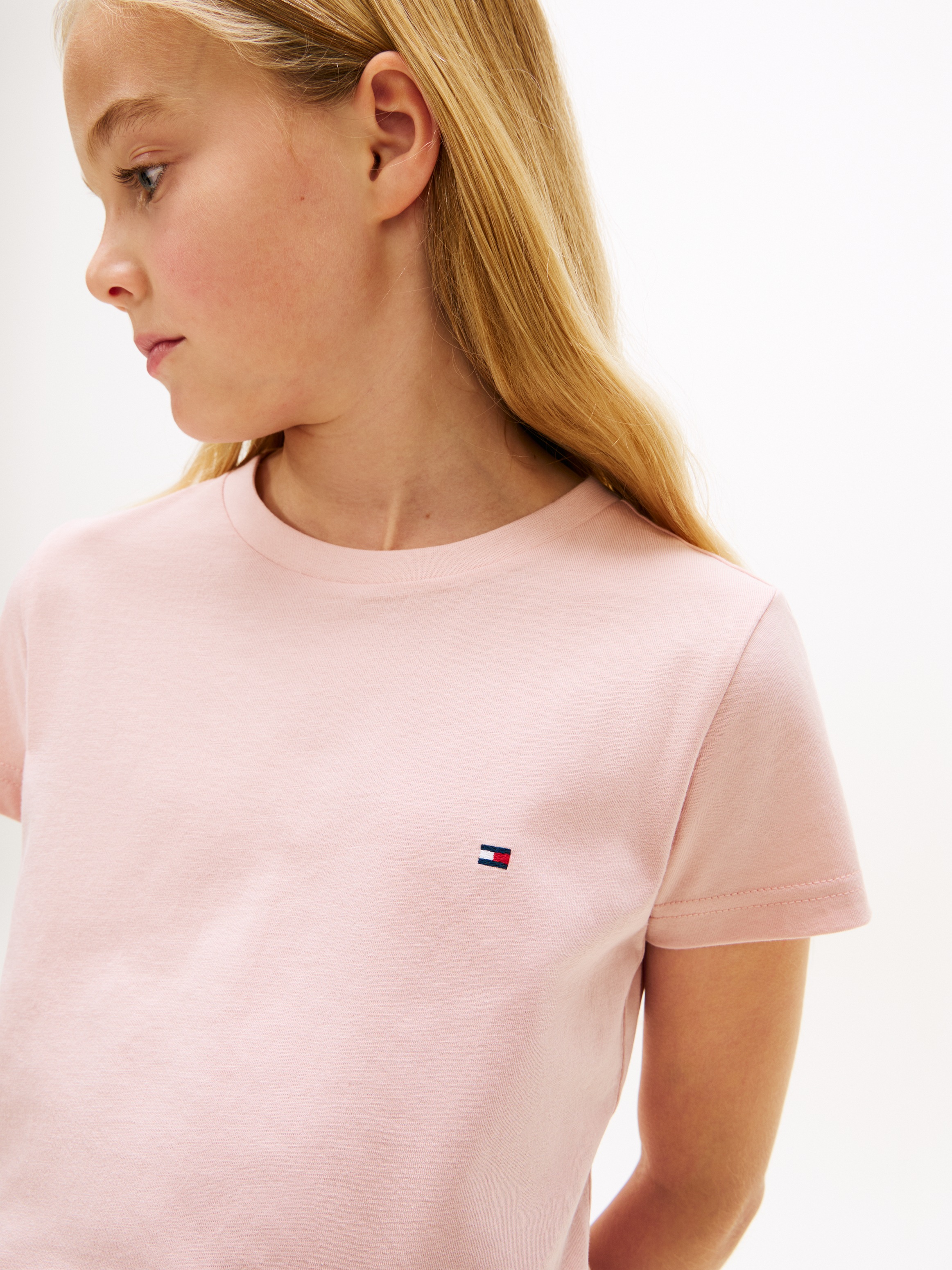 Tommy Hilfiger Underwear T-Shirt »2P CN TEE mit Stickerei und Rundhals im 2er-Pack« Packung, 2er-Pack, 2 unifarben, casual, regular fit, Baumwolle, Rundhals
