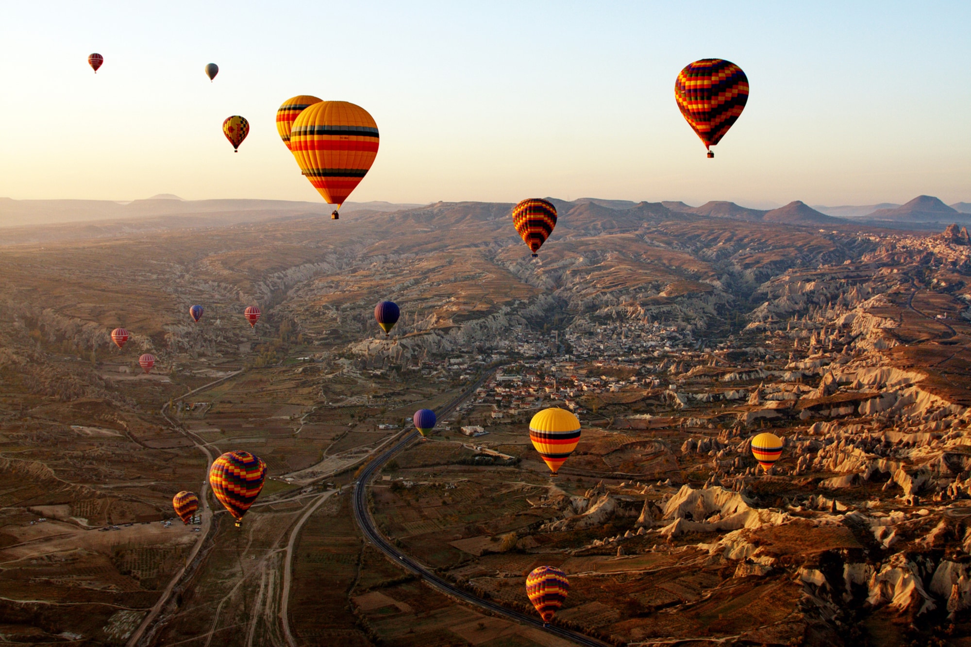 Leinwandbild »Ballonfahrt«, Heißluftballon, (1 St.), Akustikbild mit sehr guten...