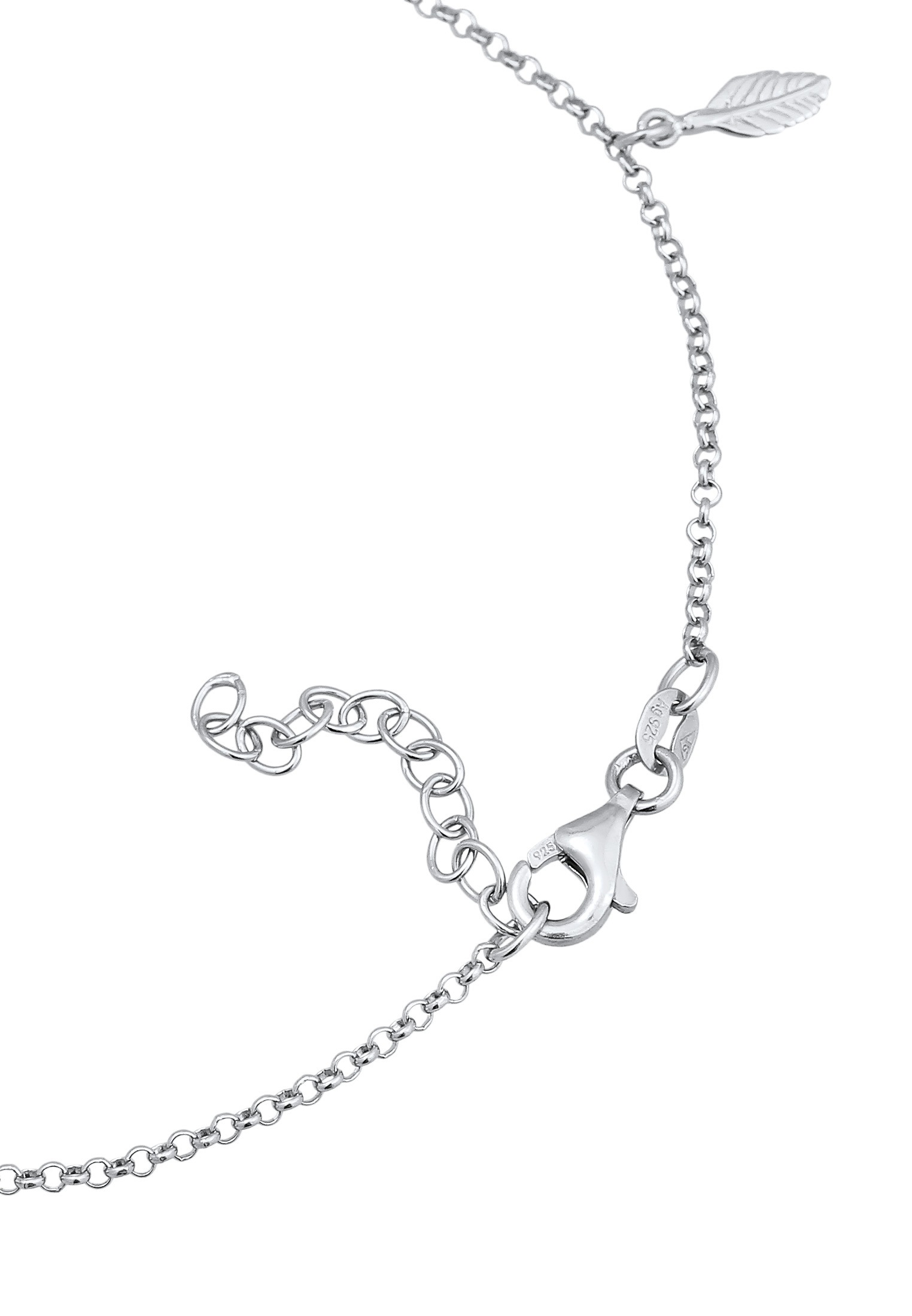 Elli Fußkette »Fußschmuck Feder Boho 925 Sterling Silber«