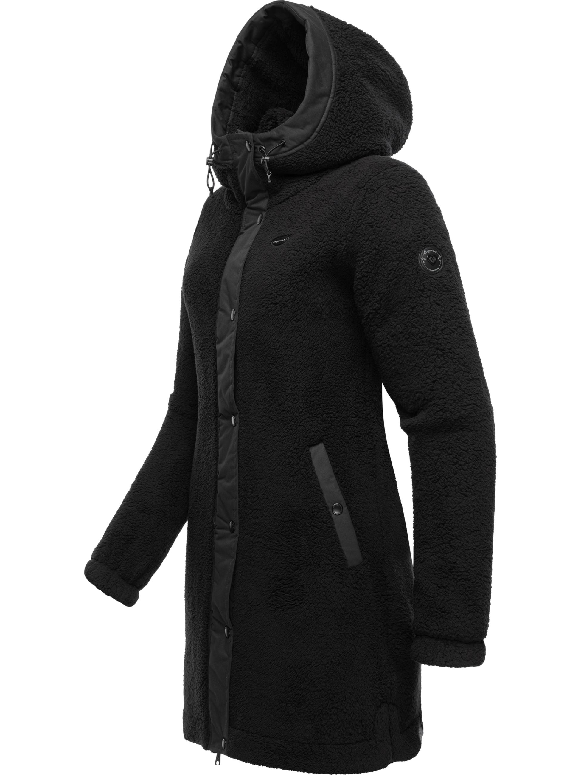 Ragwear Outdoorjacke »Übergangsjacke Cousy«, mit Kapuze, flauschige Übergangsjacke mit Teddyfell und Kapuze