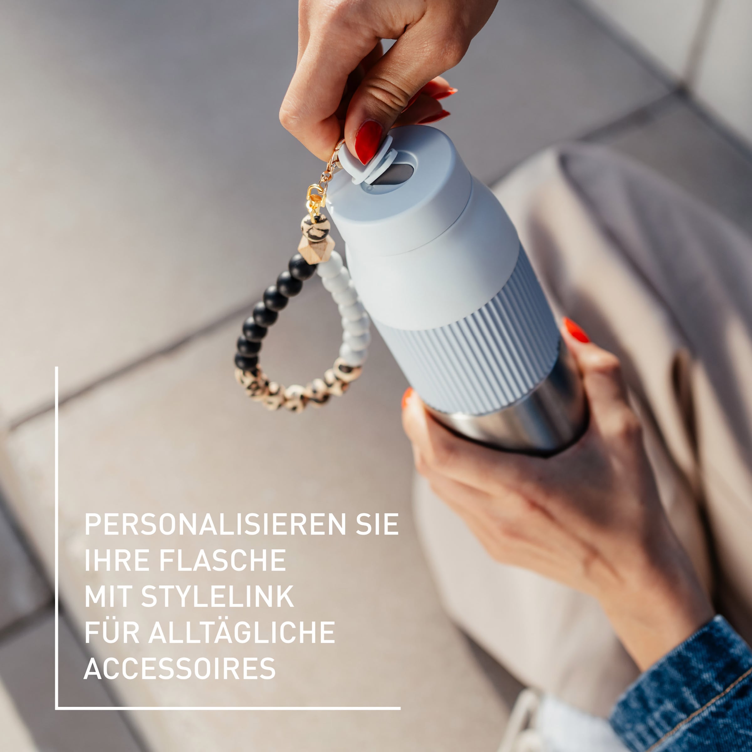 Emsa Isolierflasche »beYou Twist« mit integriertem Sieb und Trageband, 100% dicht, spülmaschinengeeignet