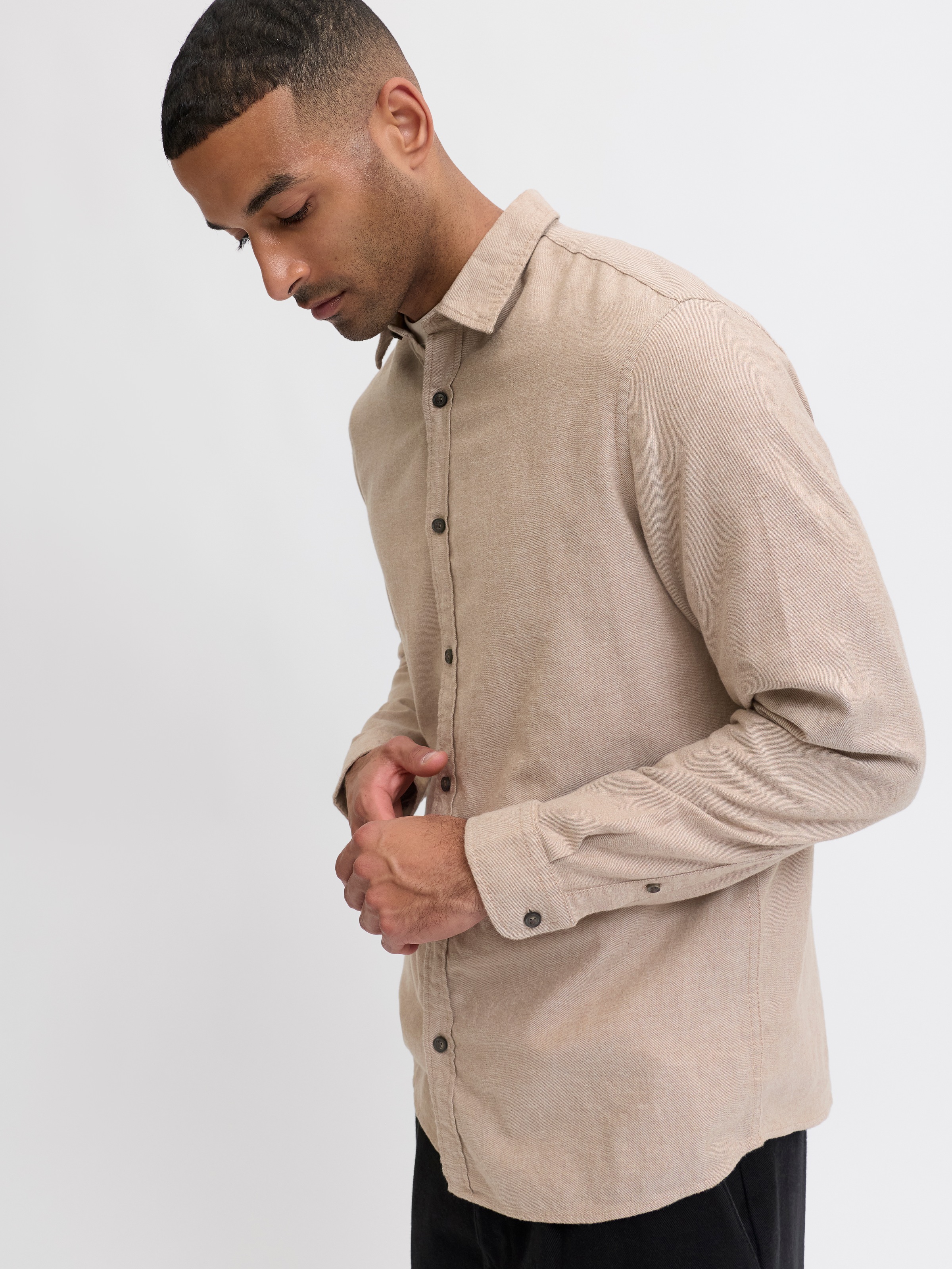 Jack & Jones Langarmhemd »JJECLASSIC MELANGE SHIRT L/S NOOS«