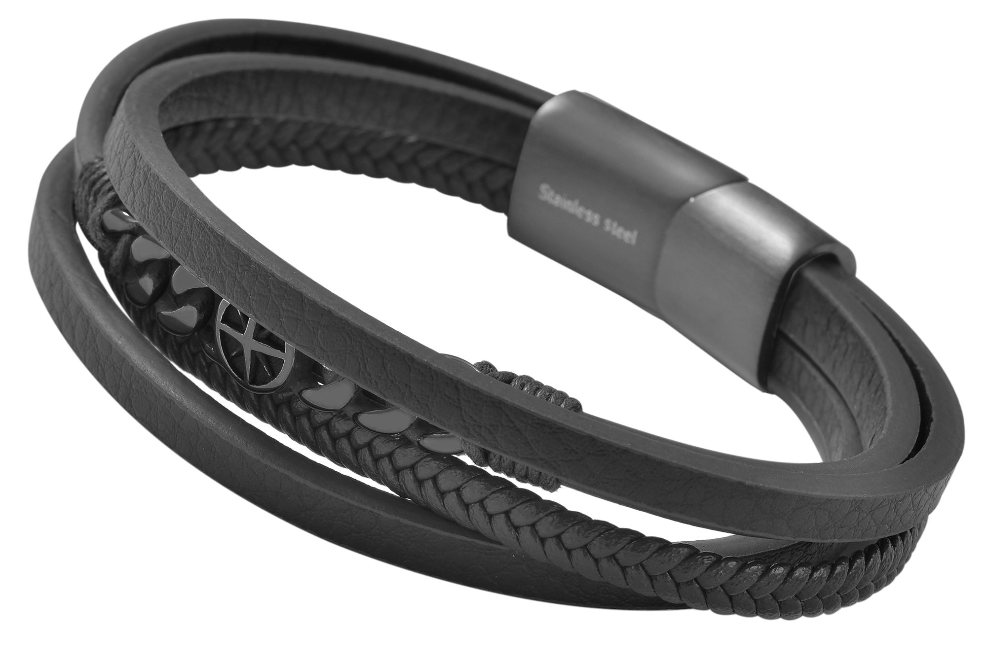 Adelia´s Lederarmband »Unisex Armband ¿ Lederarmband aus Leder 23 cm«