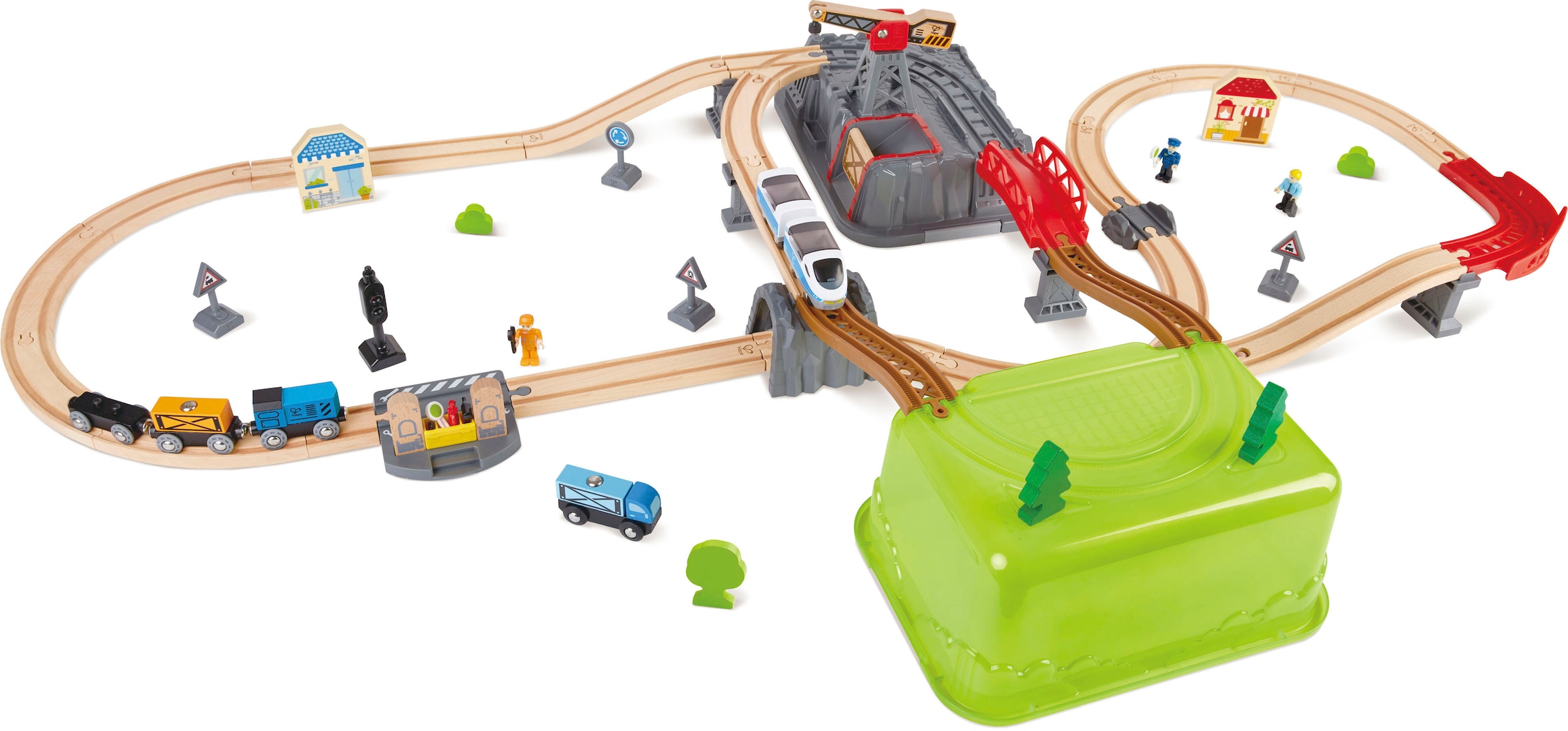 Hape Spielzeug-Eisenbahn »Eisenbahn-Set, achtförmig«, (Set)