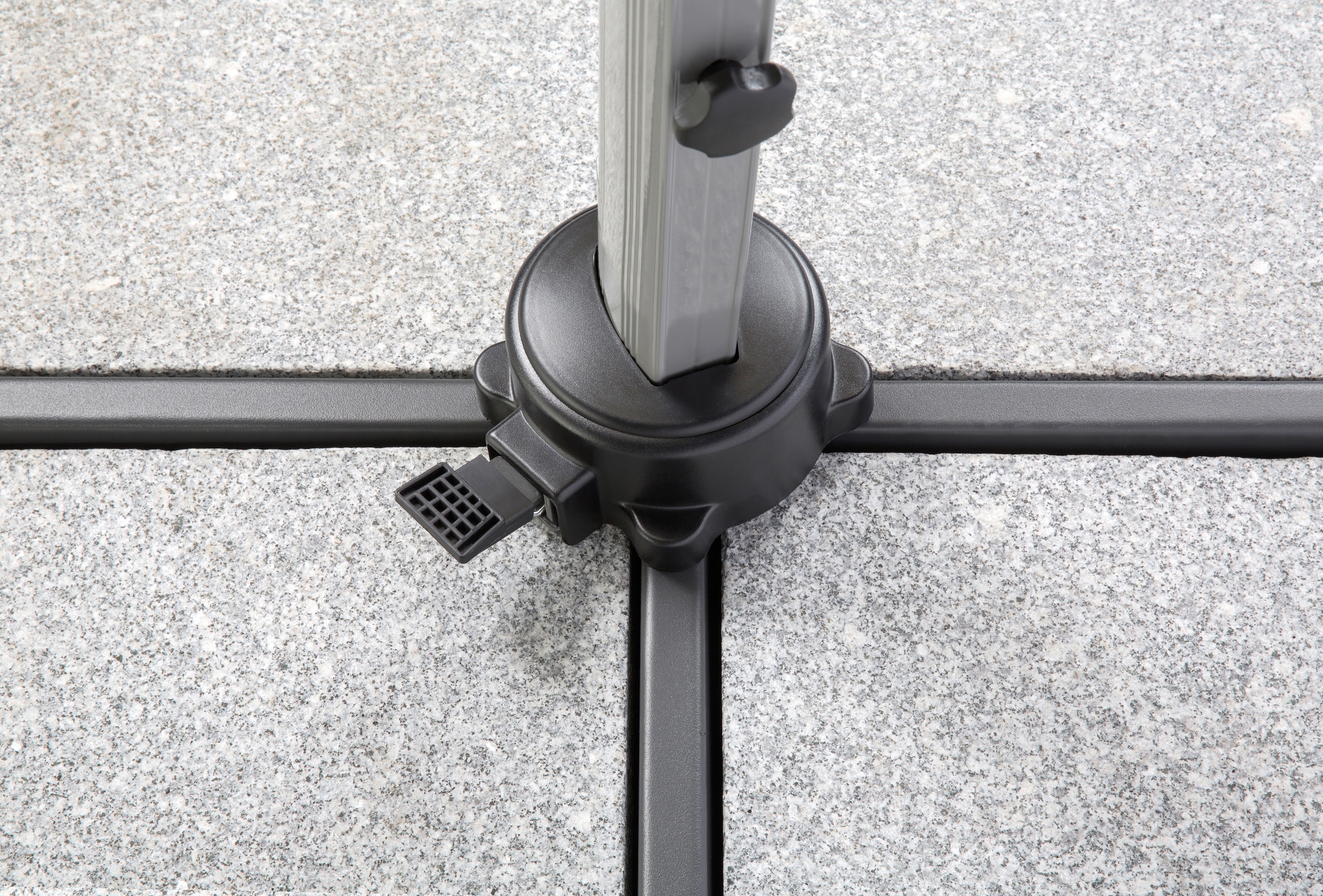 Schneider Schirme Ampelschirm »Rhodos Rondo«, mit Schutzhülle und Schirmständer, ohne Wegeplatten