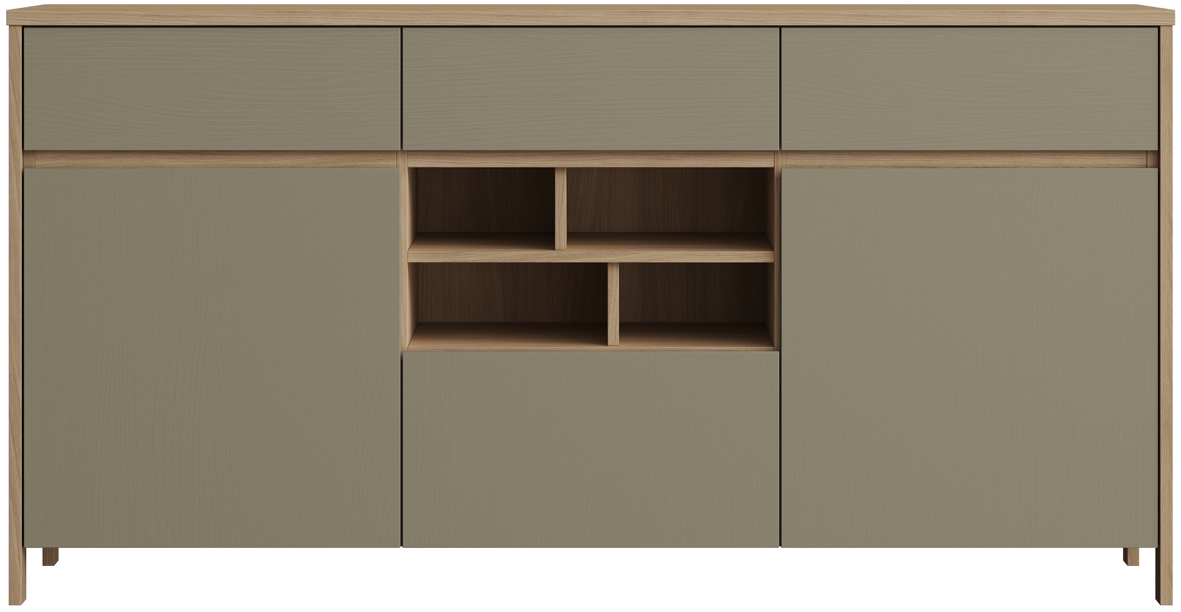 Home affaire Sideboard »Stranda, moderner Schrank, Kommode im Scandi-Style, 165 cm breit«, elegante Rahmenoptik, ausreichend Stauraum, vielseitig einsetzbar
