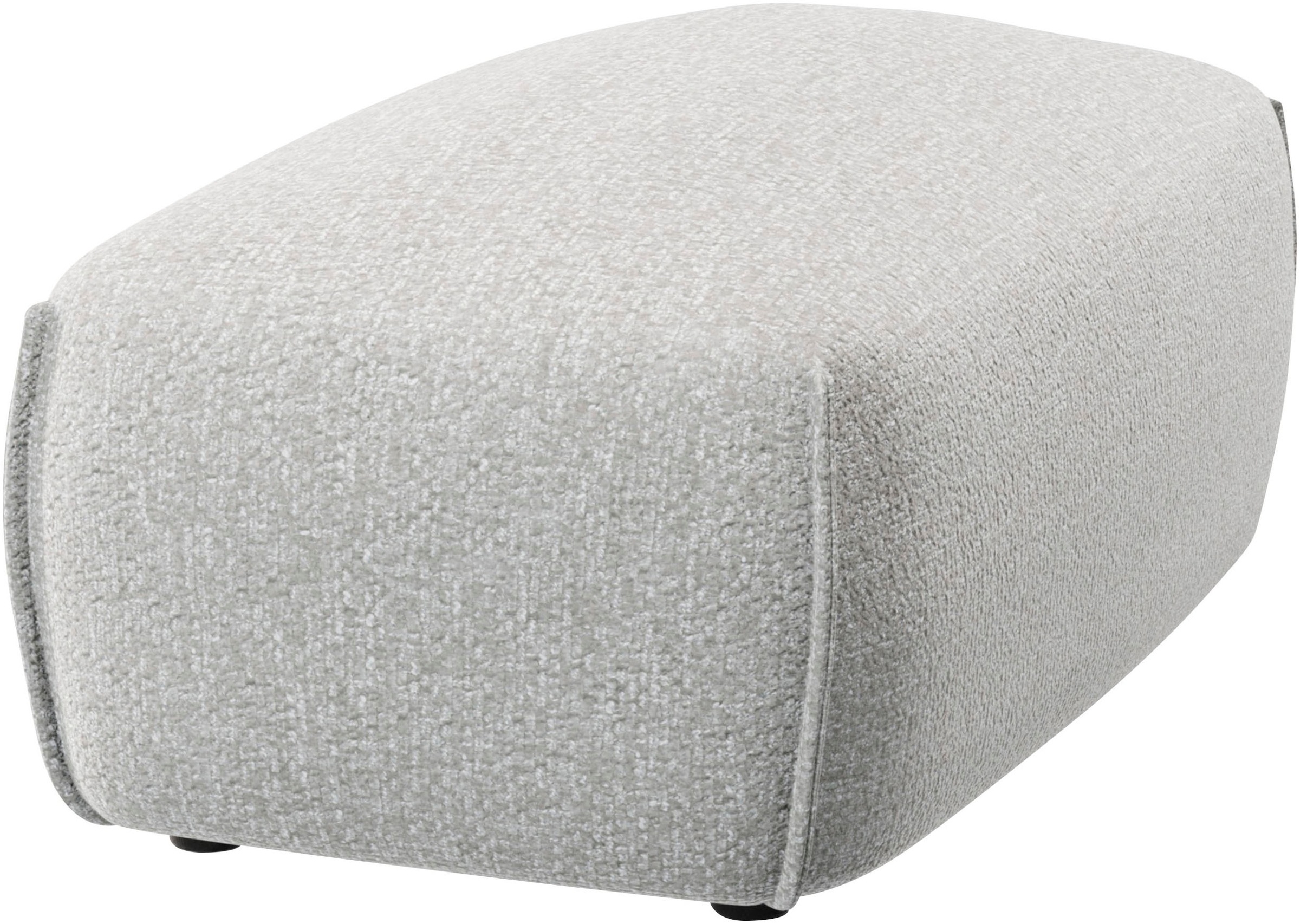 TRENDMANUFAKTUR Polsterhocker »Shawn elegant und bequem« organische Form, mit hochwertigem Bezug