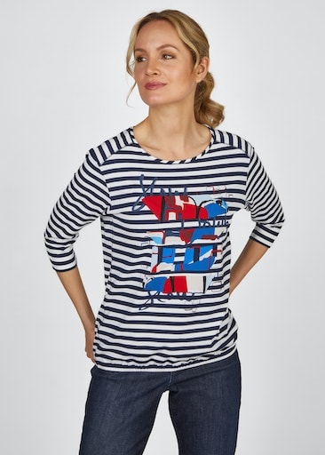 Rabe 3/4-Arm-Shirt, mit Print auf der Brust online bei OTTO | Print-Shirts