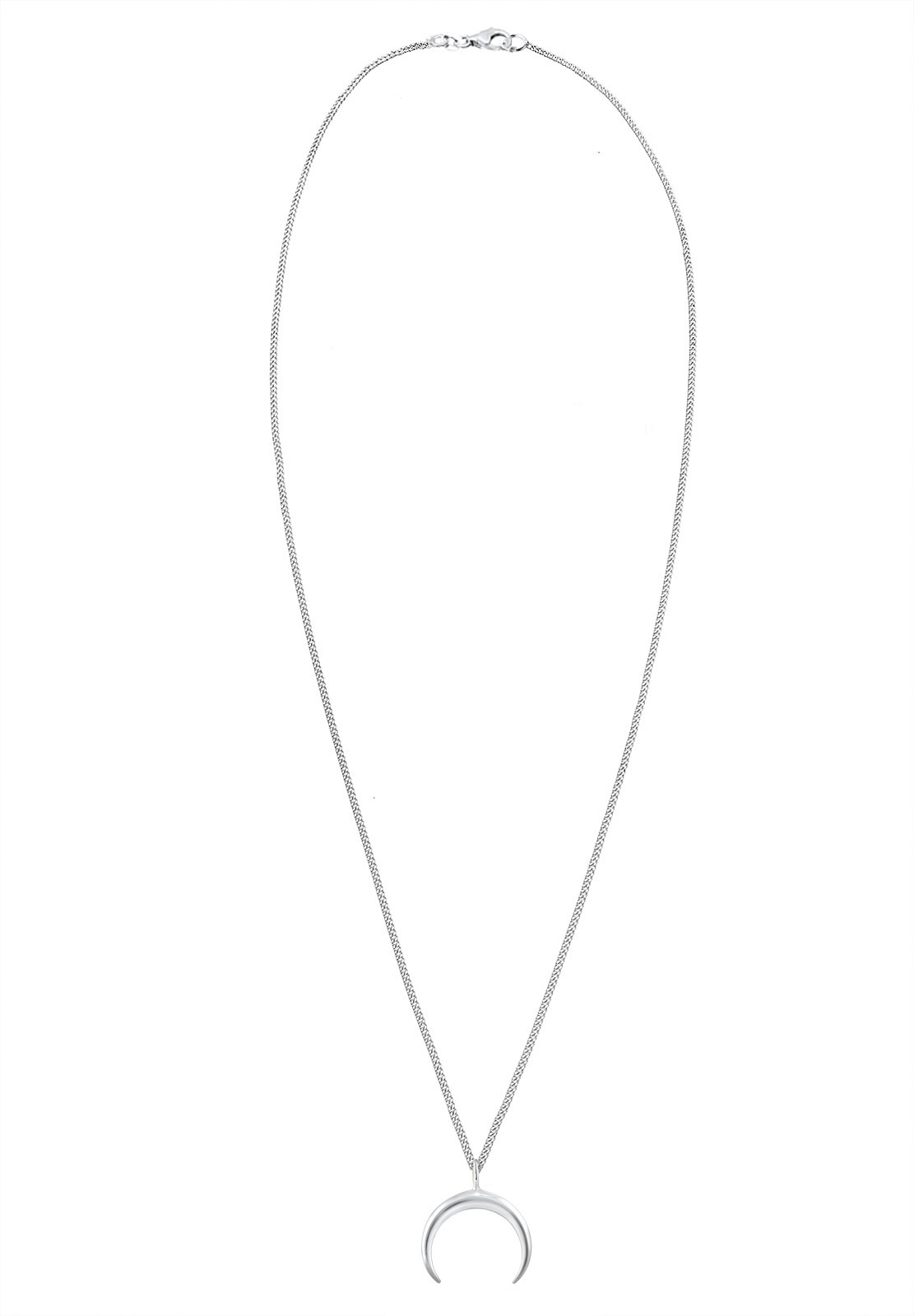 Elli Kette mit Anhänger »Halskette Kette Anhänger Halbmond Fein 925 Silber«