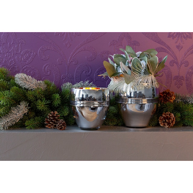 Fink Teelichthalter »RILA«, (1 St.), Kerzenhalter aus Glas, mundgeblasen,  auch als Vase verwendbar im OTTO Online Shop