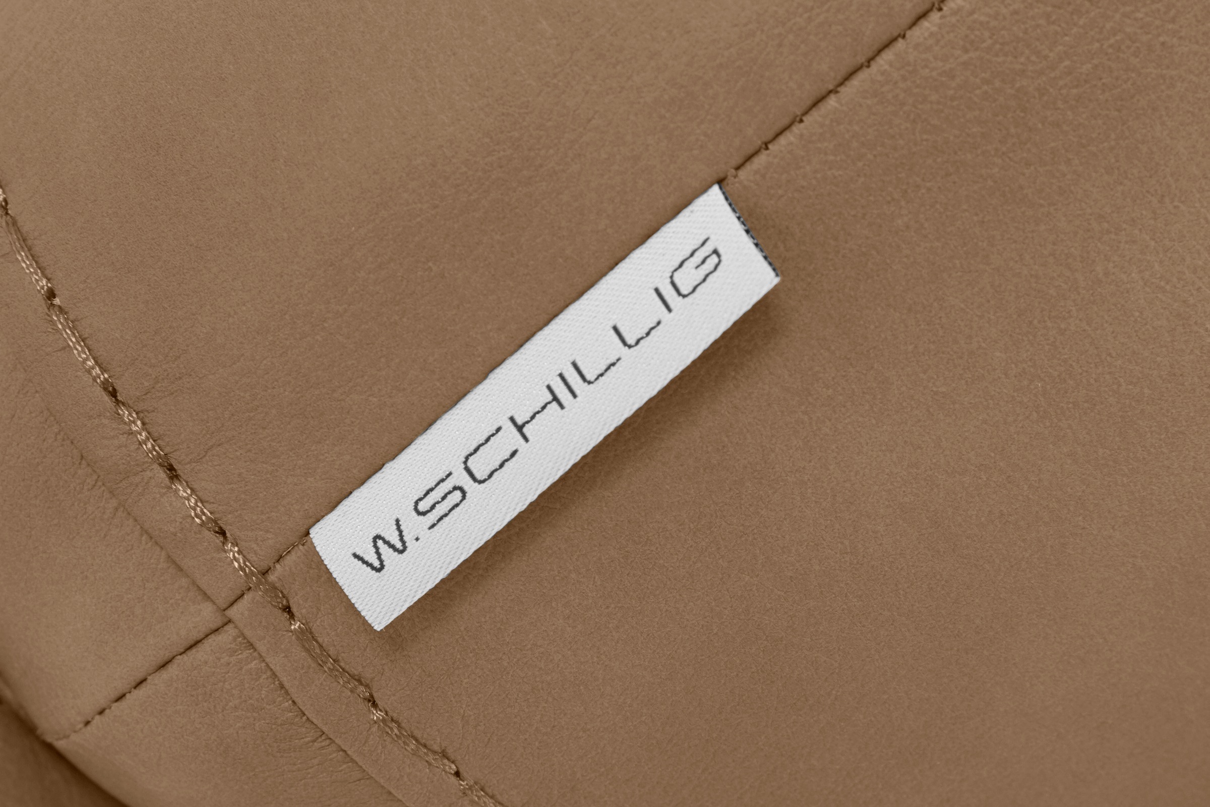W.SCHILLIG Hocker »montanaa«, mit Metallfüßen in Silber matt, Breite 71 cm