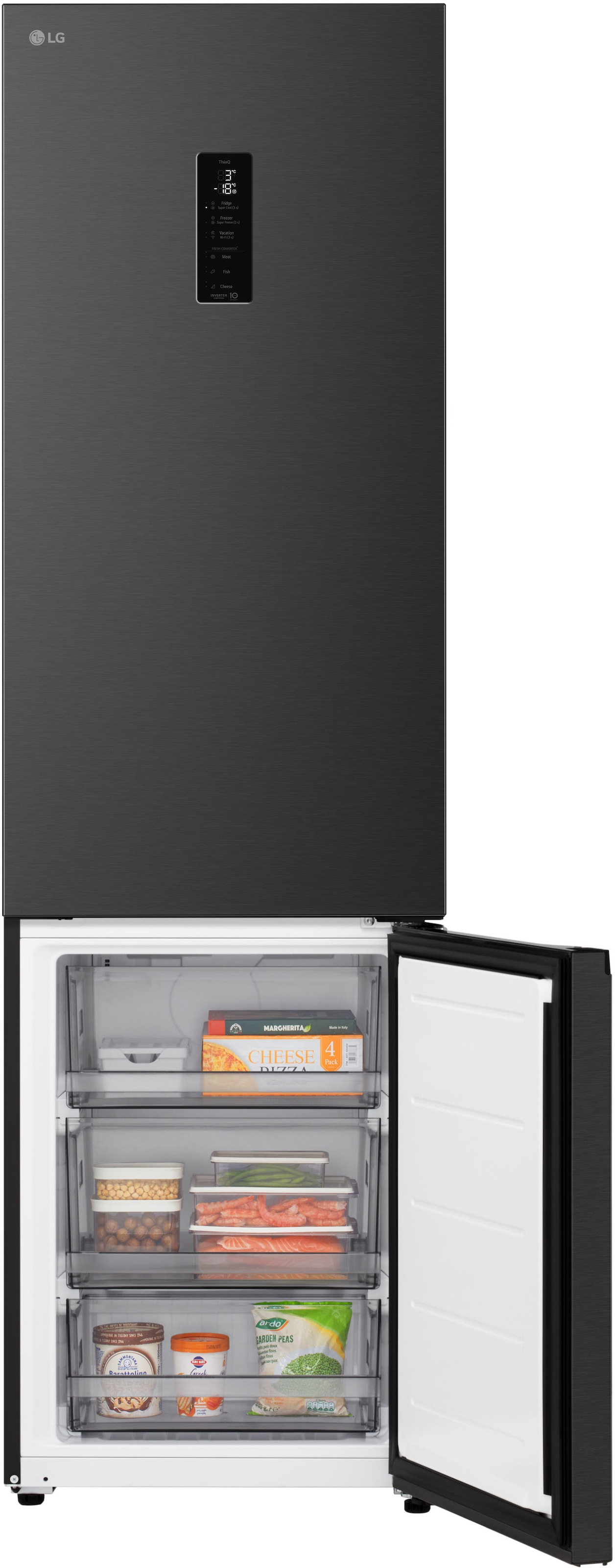 LG Kühl-/Gefrierkombination Serie 5 »GBBS525CEV« 203 cm hoch 59,7 cm breit Total No Frost, ThinQ mit AI Fresh & Saving Mode