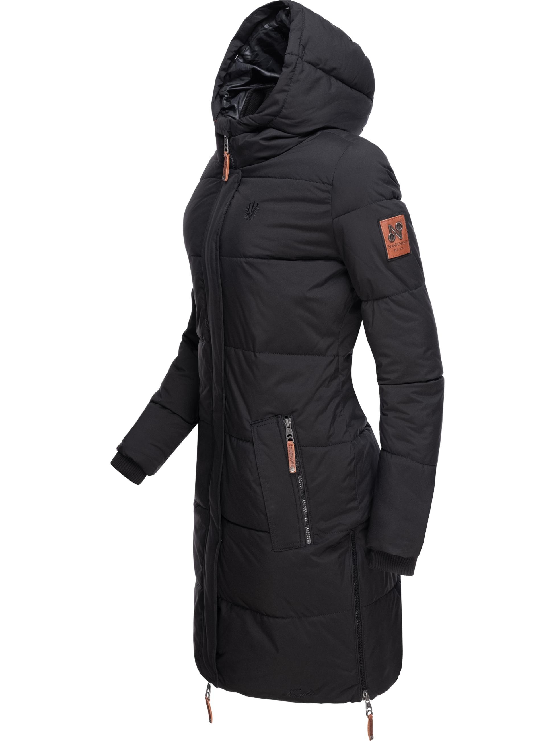 Navahoo Wintermantel »Wintermantel Halina«, modischer Damen Winter Steppmantel mit Kapuze