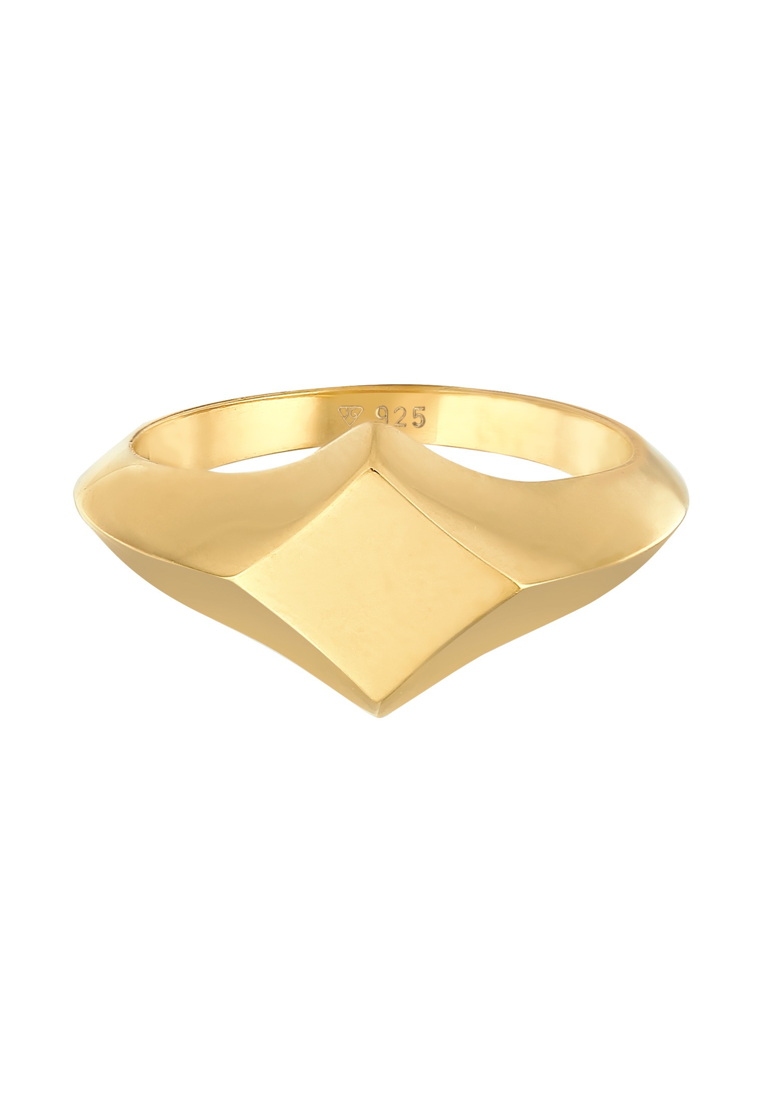 Elli Premium Siegelring »Ring Siegelring Raute Geo Look 925 Silber«