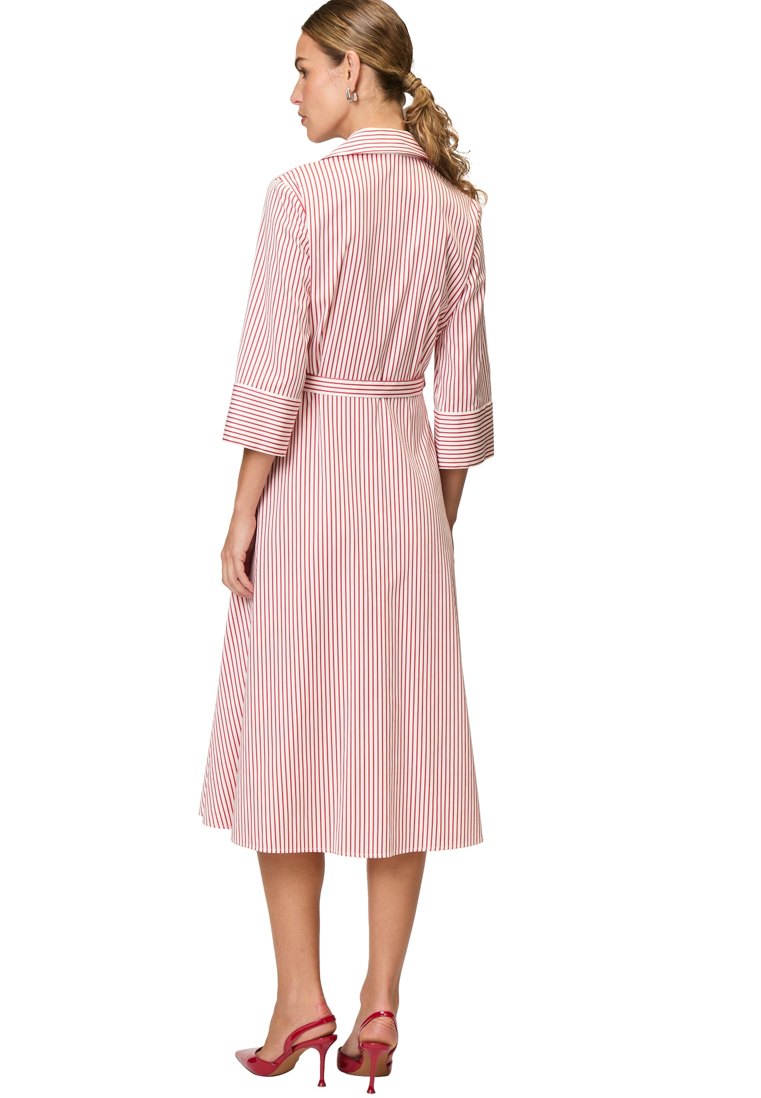 Zero Midikleid »Midikleid mit Bindegürtel«