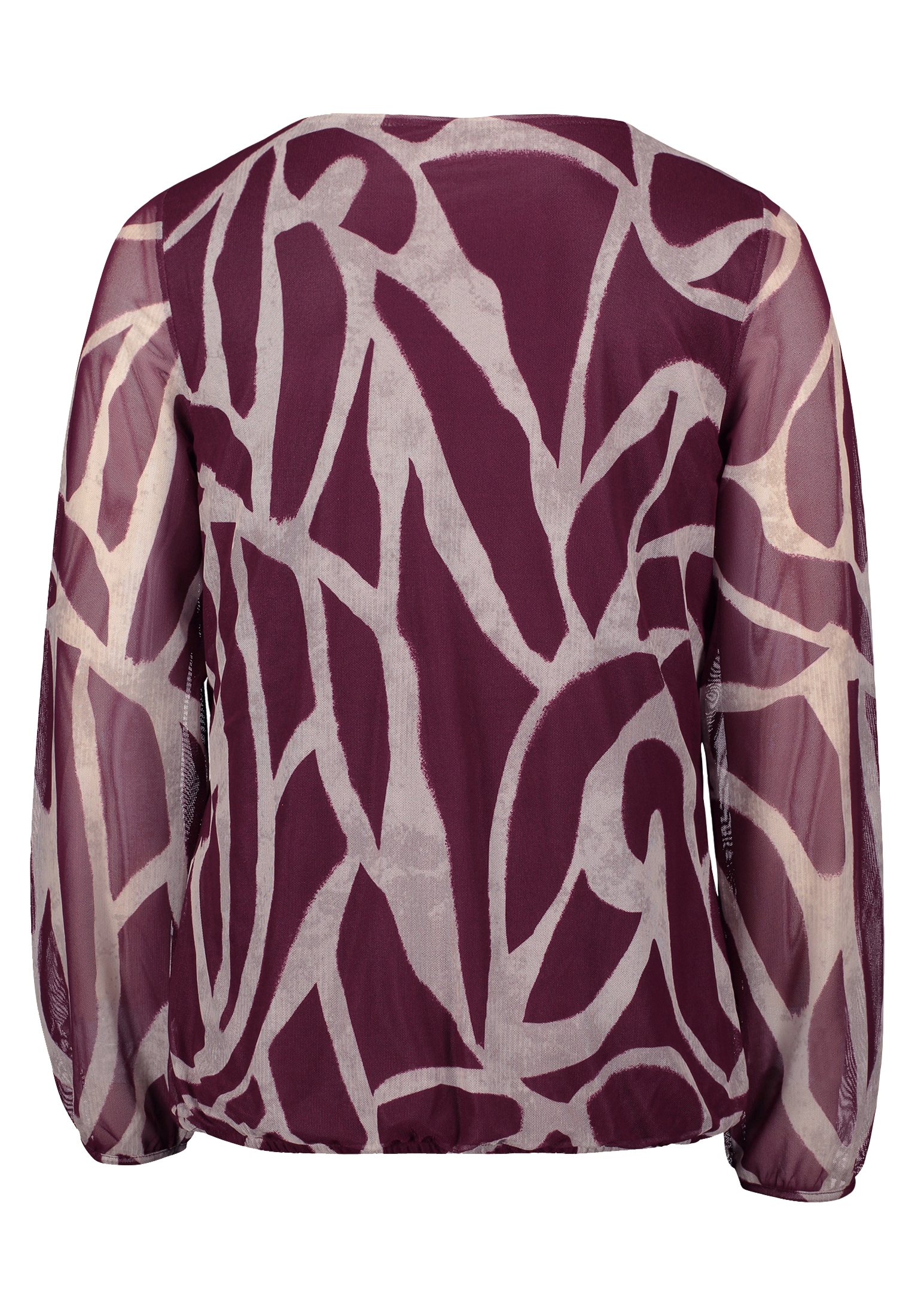 Betty&Co Langarmshirt »Mesh-Shirt mit Gummizug«