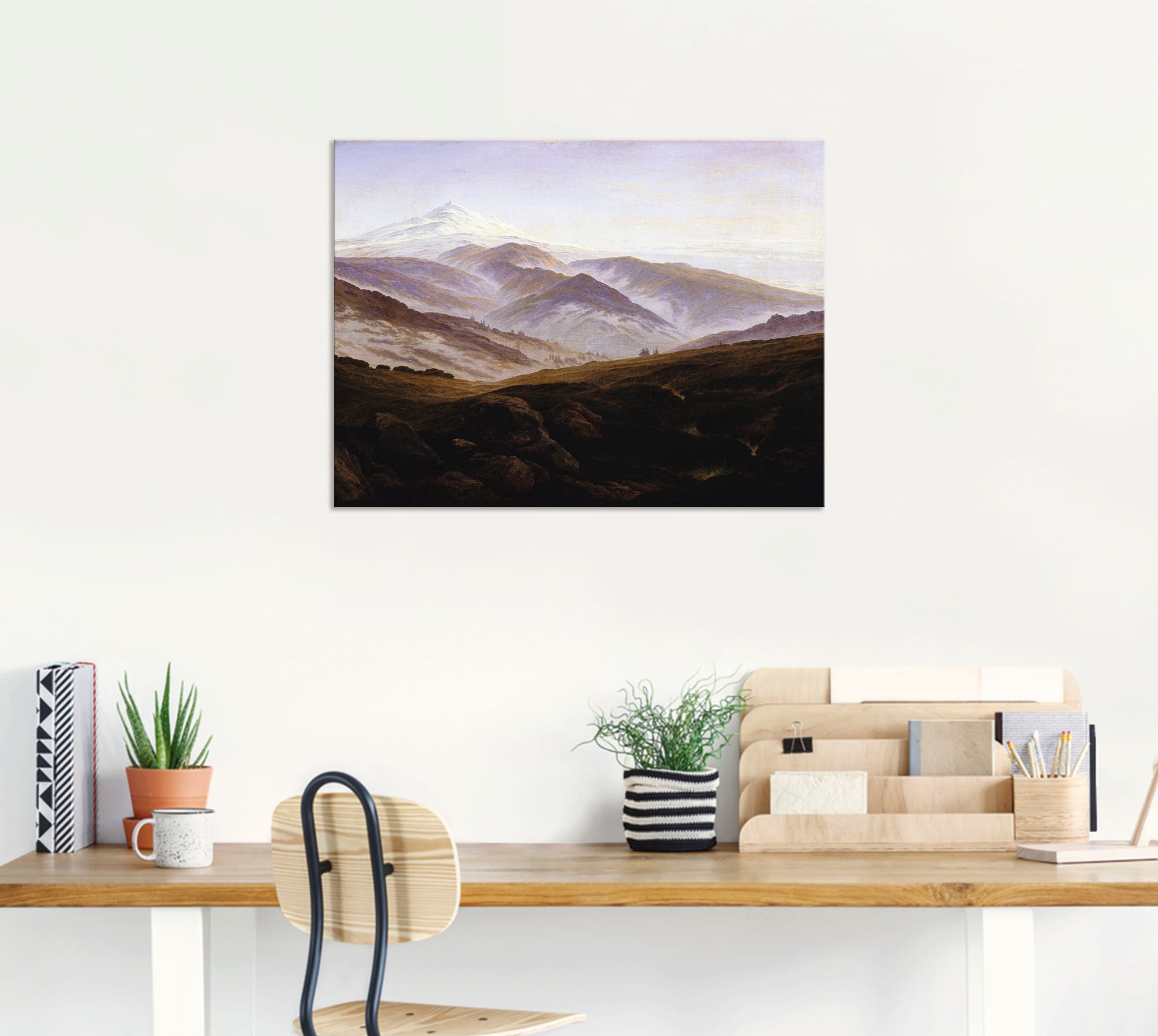 Artland Wandbild »Erinnerungen an das Riesengebirge. 1835.«, Berge, (1 St.), als Alubild, Leinwandbild, Wandaufkleber oder Poster in versch. Größen