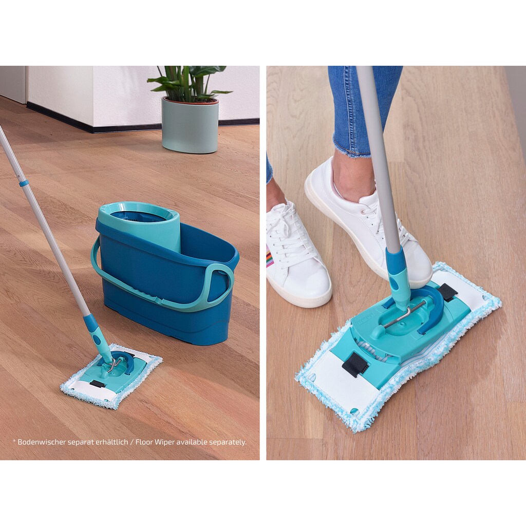 Leifheit Wischbezug »bCLEAN TWIST M Ergo micro duo«, Mikrofaser, 3 cmx14 cm, (1 St.)