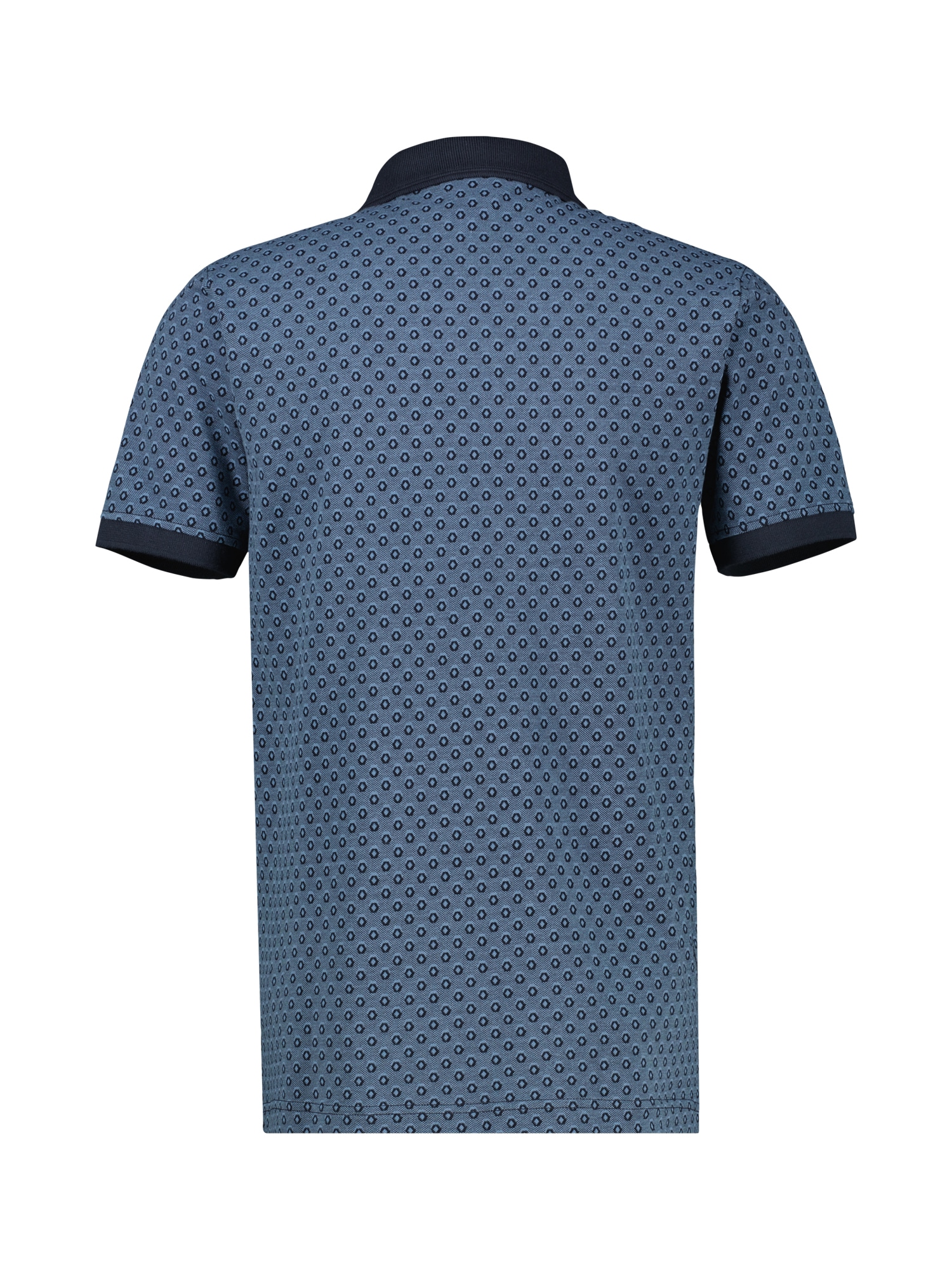 LERROS Poloshirt »Poloshirt in 2-Tone-Optik und All-over-Print«