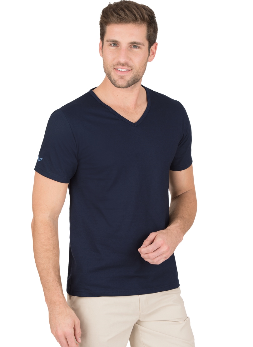 Trigema T-Shirt »TRIGEMA V-Shirt aus 100% Bio-Baumwolle (kbA)«, (1 tlg.)