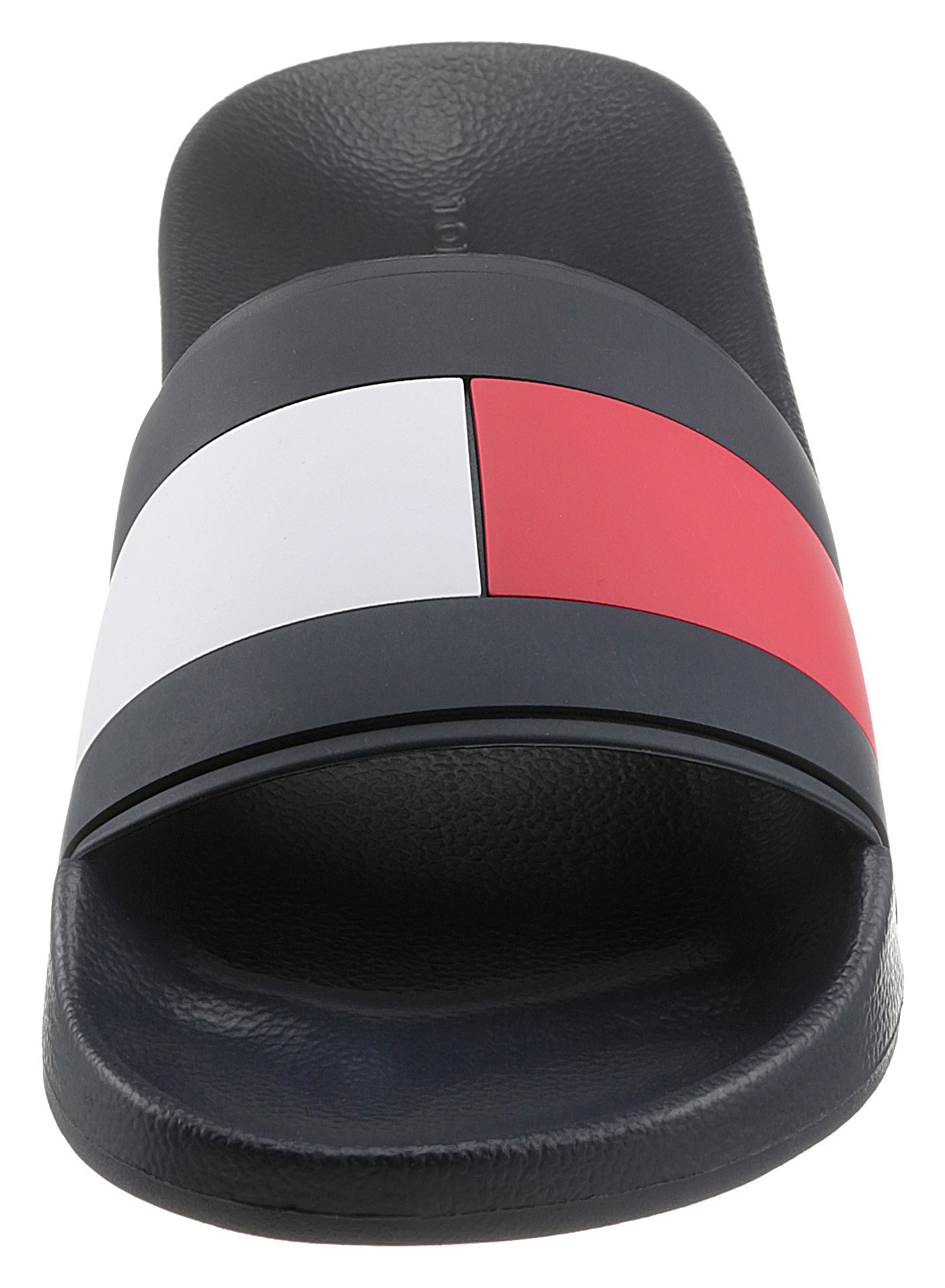 Tommy Hilfiger Badepantolette »ESSENTIAL FLAG POOL SLIDE«, Sommerschuh, Poolslides, Schlappen, in schmaler Form