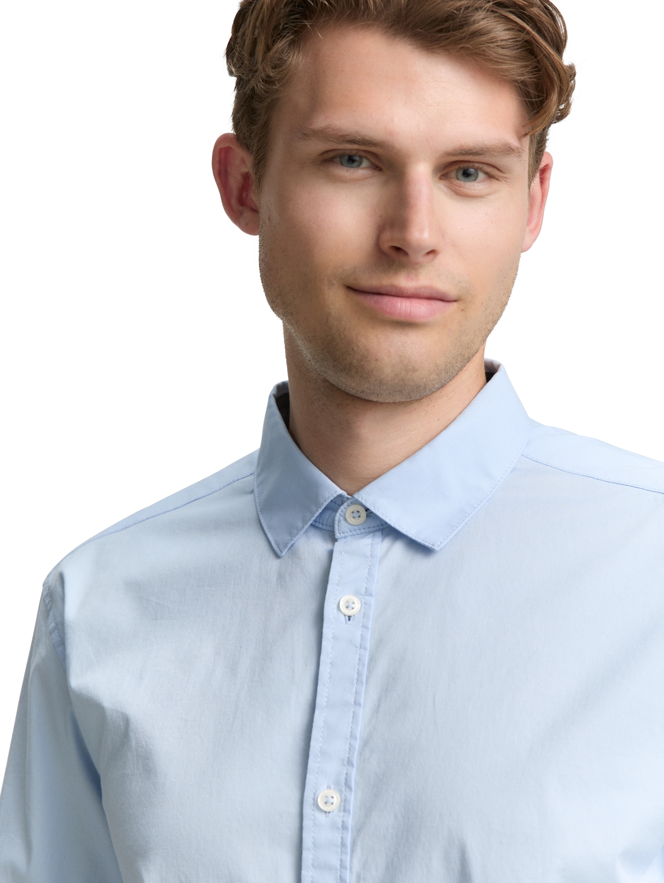 TOM TAILOR Langarmhemd, mit Elasthan