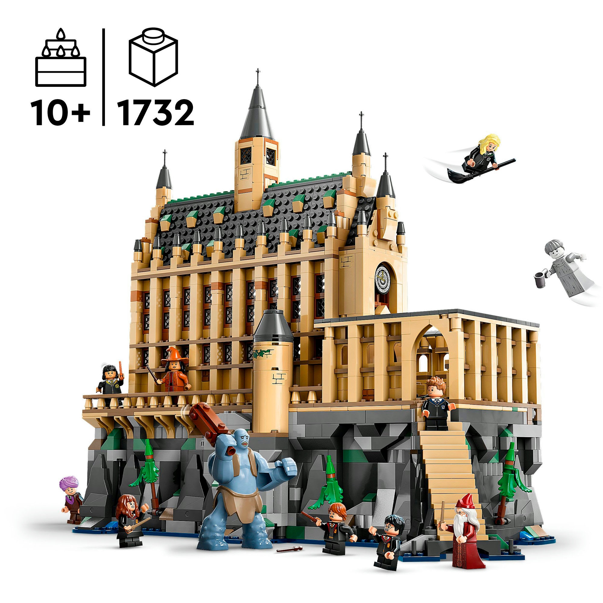 LEGO® Konstruktionsspielsteine »Schloss Hogwarts™: Die Große Halle (76435), LEGO Harry Potter™«, (1732 St.), Made in Europe