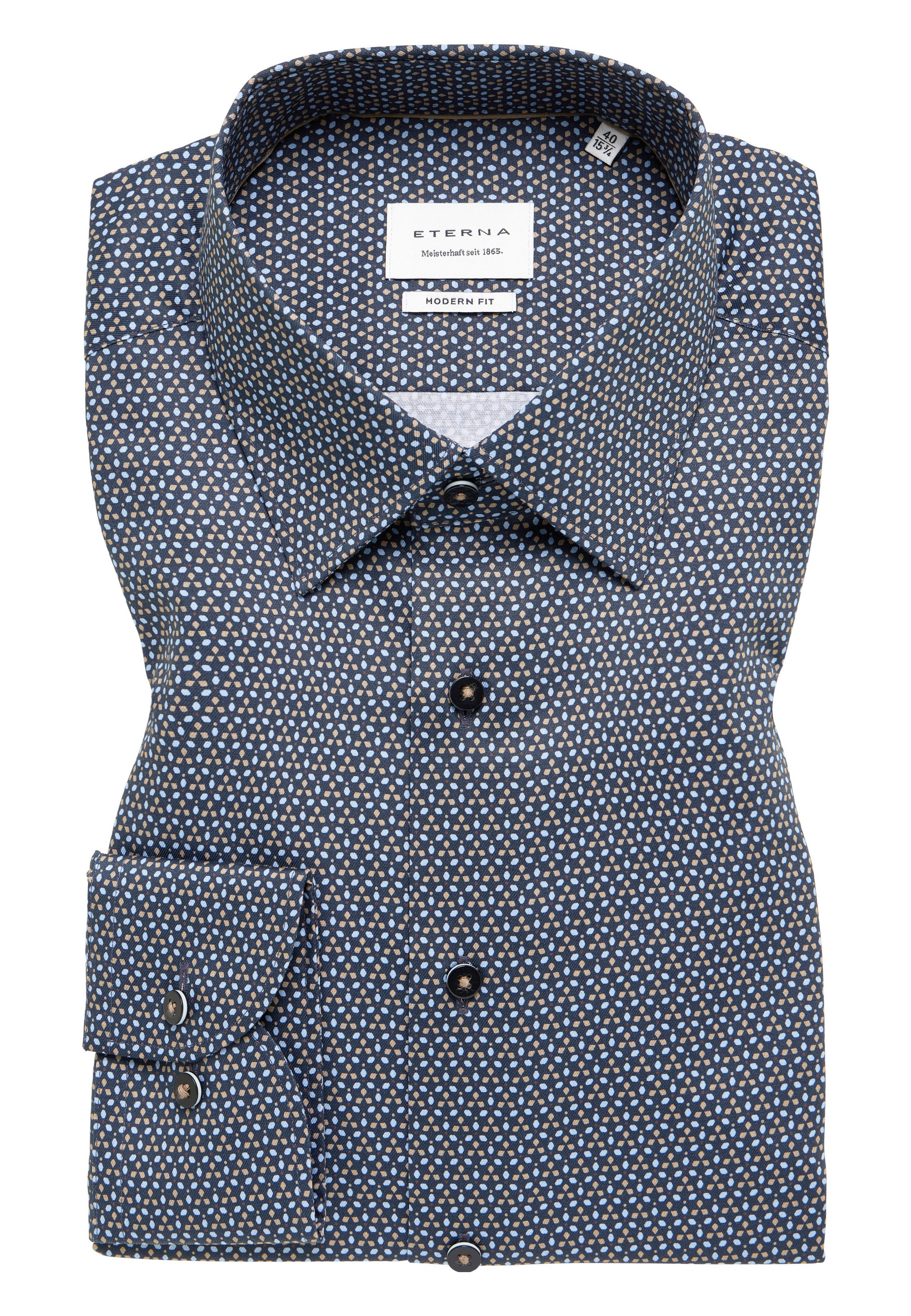 Eterna Langarmhemd »MODERN FIT« NON IRON (bügelfrei)