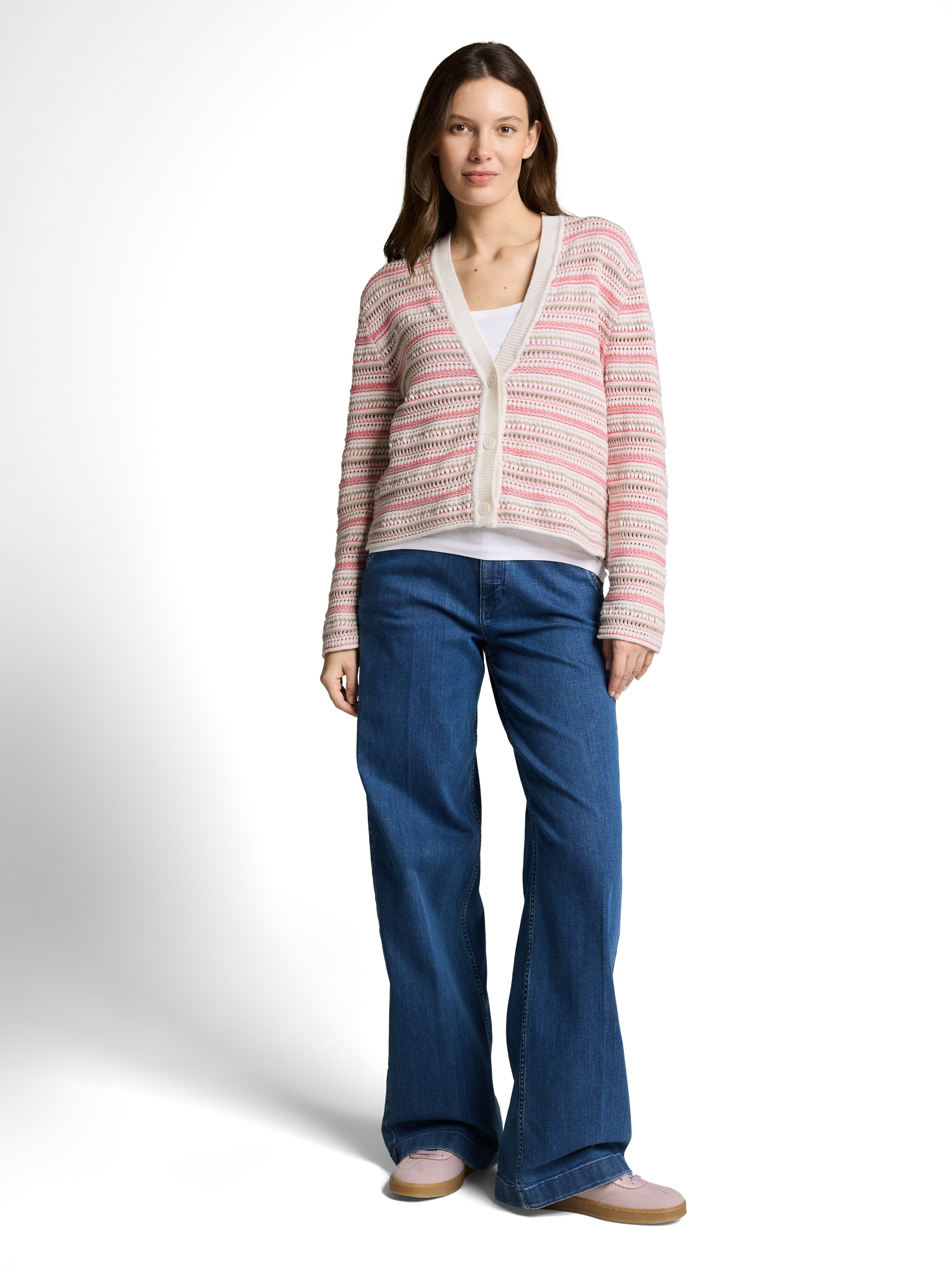 TOM TAILOR Cardigan mit Streifen Muster