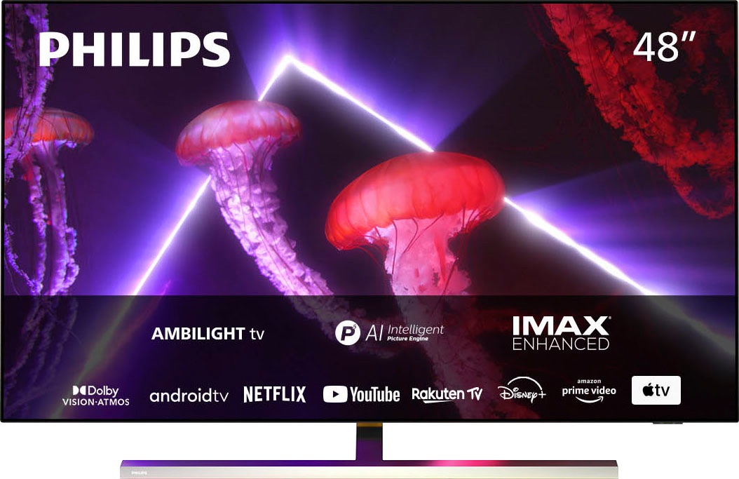 Philips OLED-Fernseher »48OLED807/12«, 4K Ultra HD, Smart-TV-Android TV