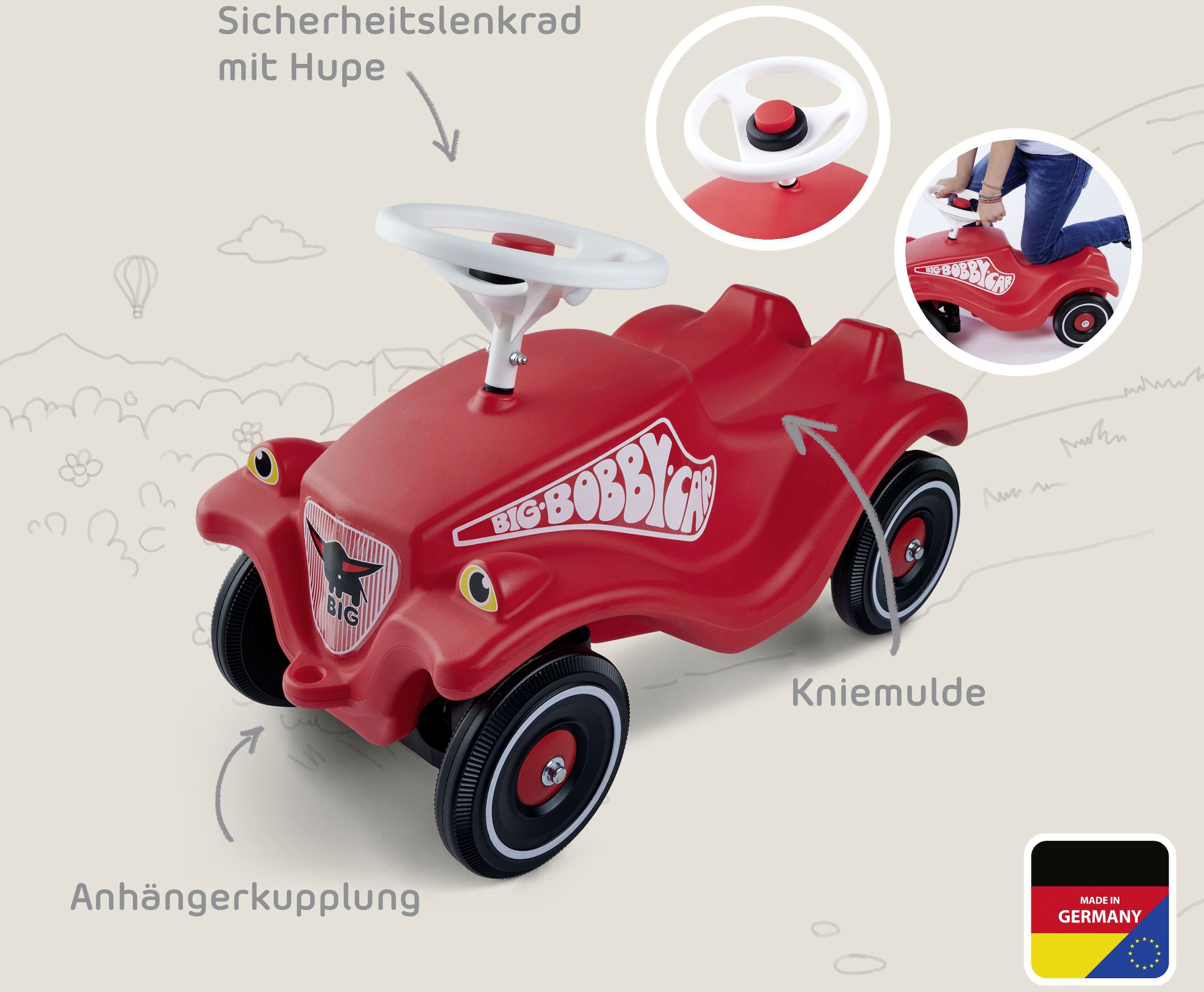 BIG Rutscherauto »BIG Bobby-Car-Classic«, Made in Germany